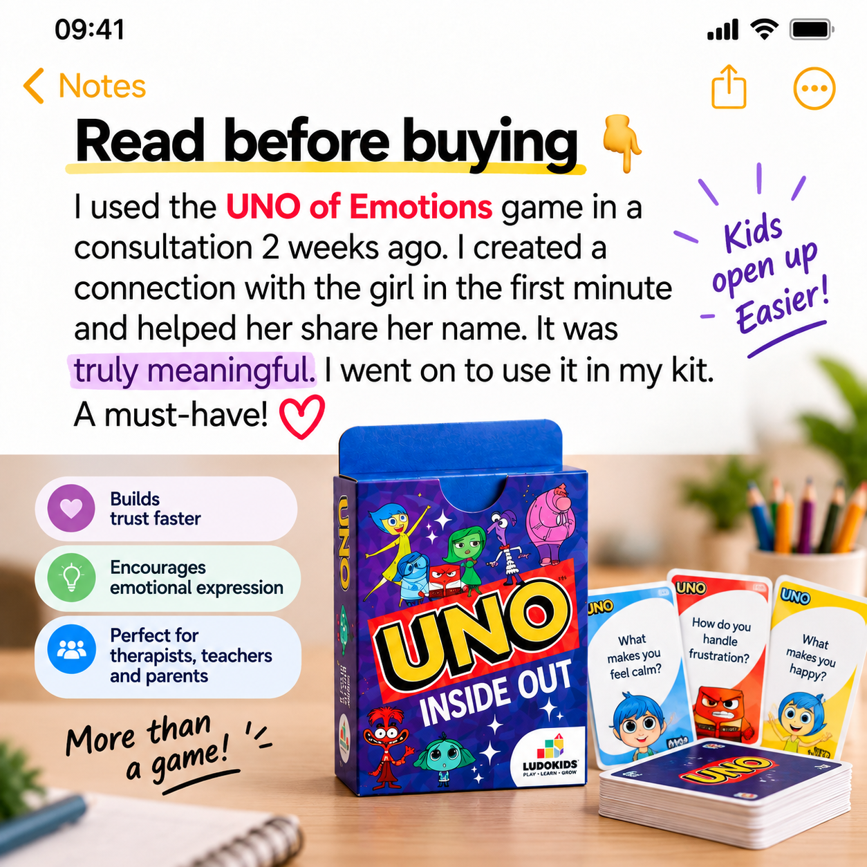 Psicokids Facebook ad: The Card Game That Gets Kids Talking