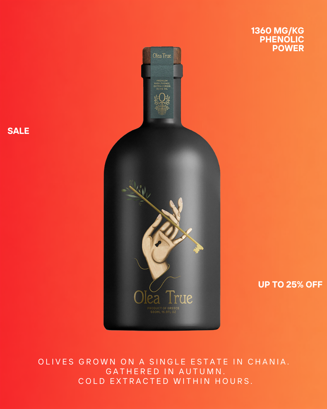 Olea True Facebook ad: Where Flavor Meets Function