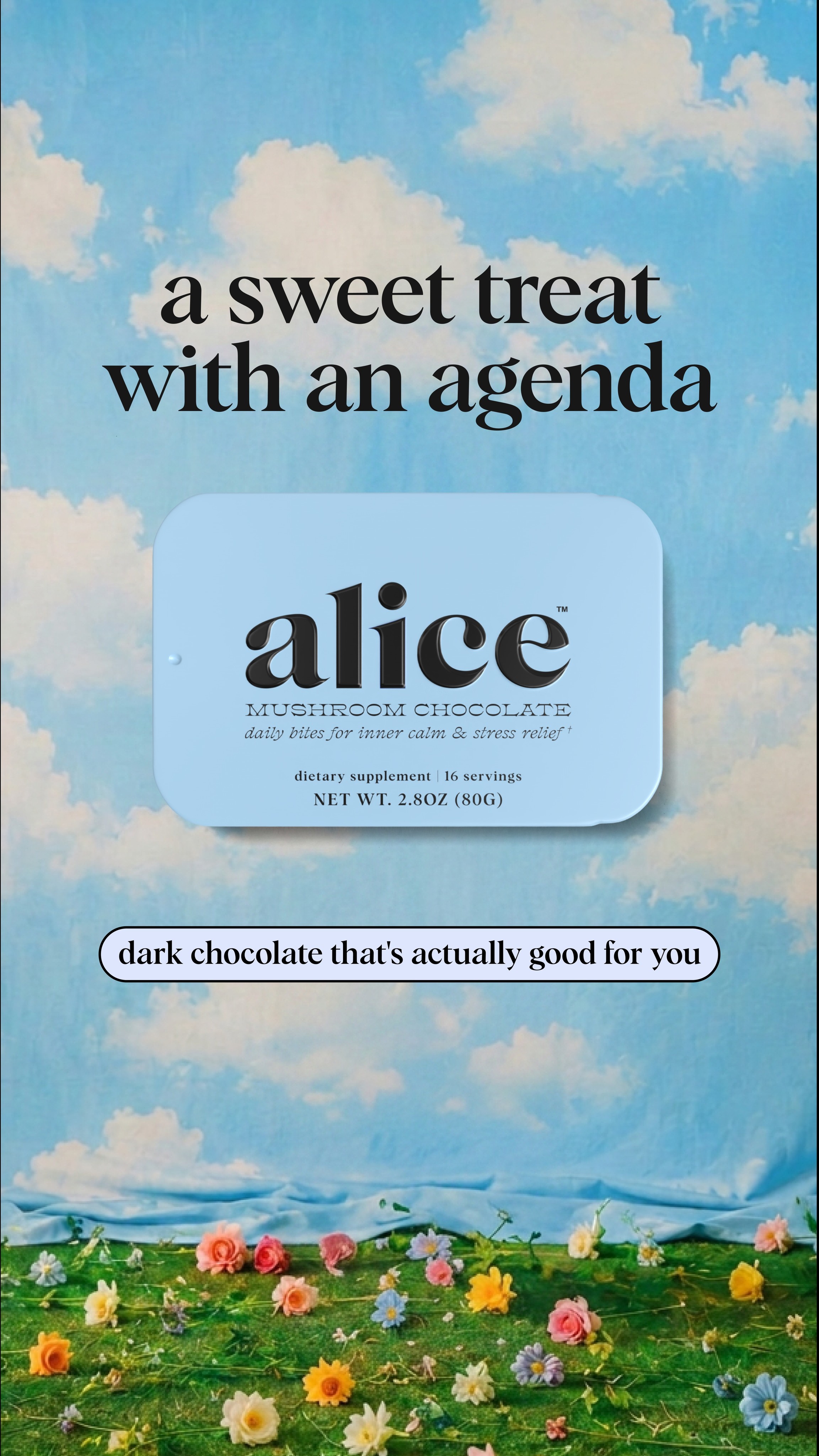 Alice Mushrooms Facebook ad