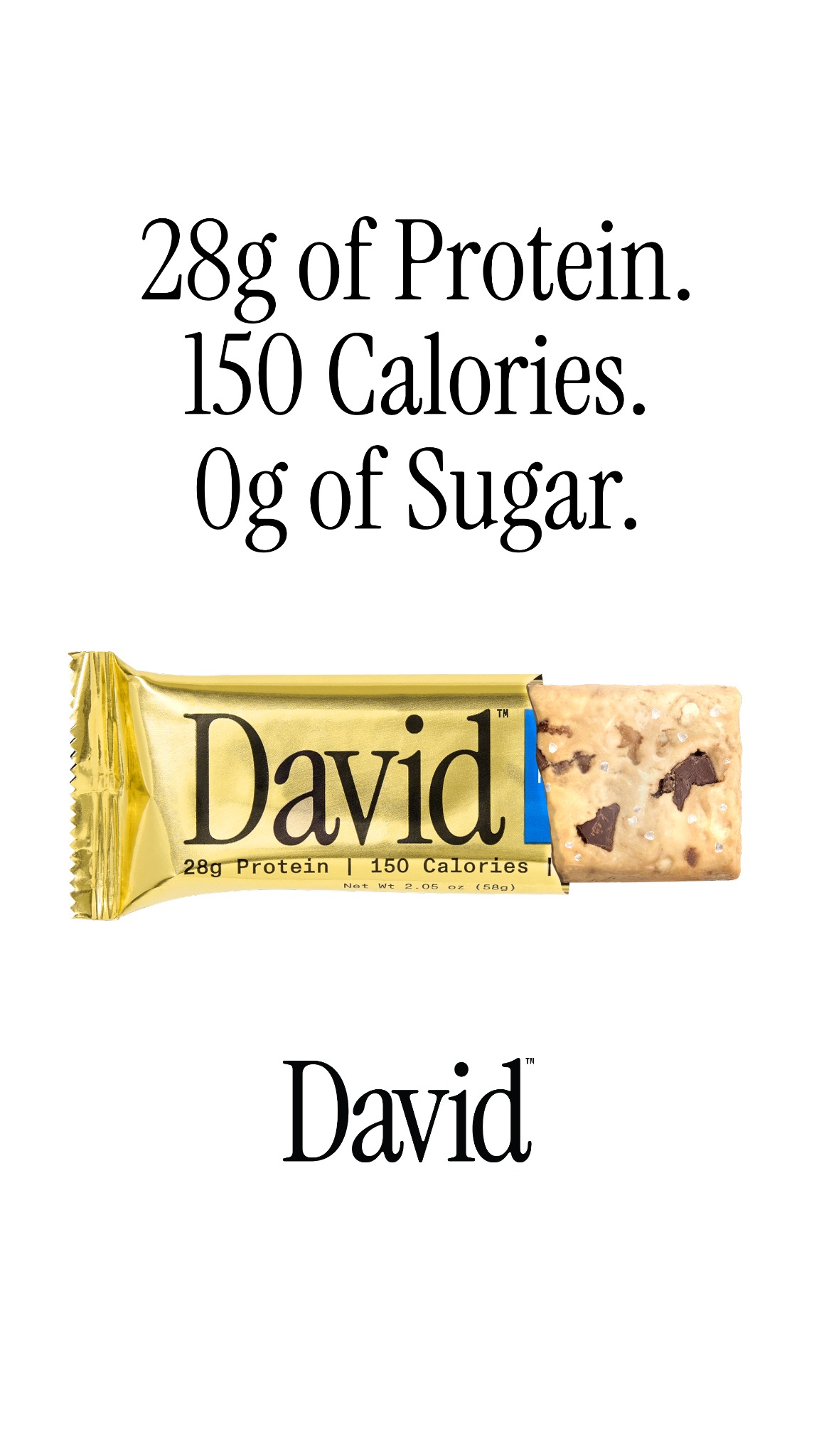 David Protein Facebook ad
