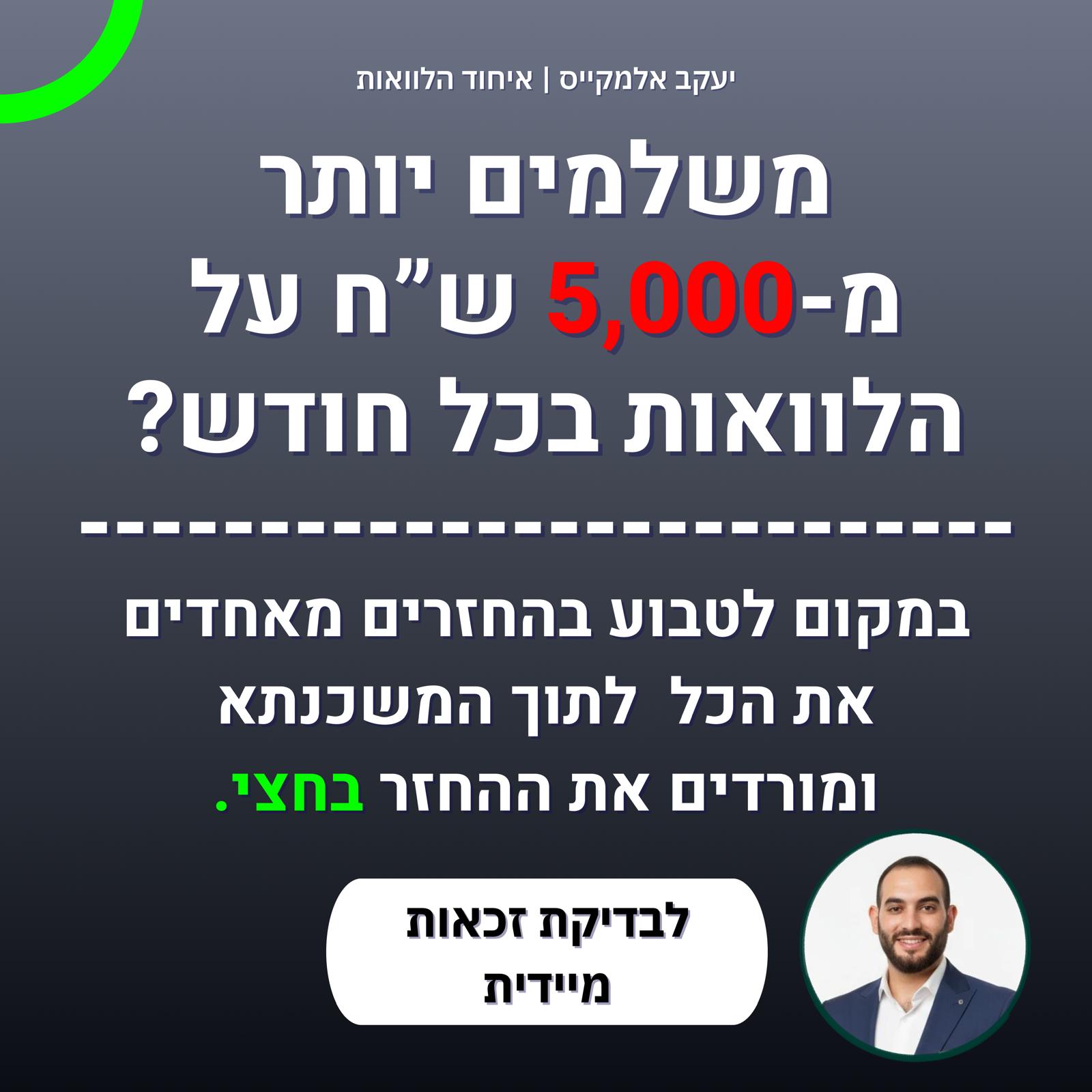 יעקב אלמקייס - ייעוץ משכנתאות Facebook ad: לפרטים >>
