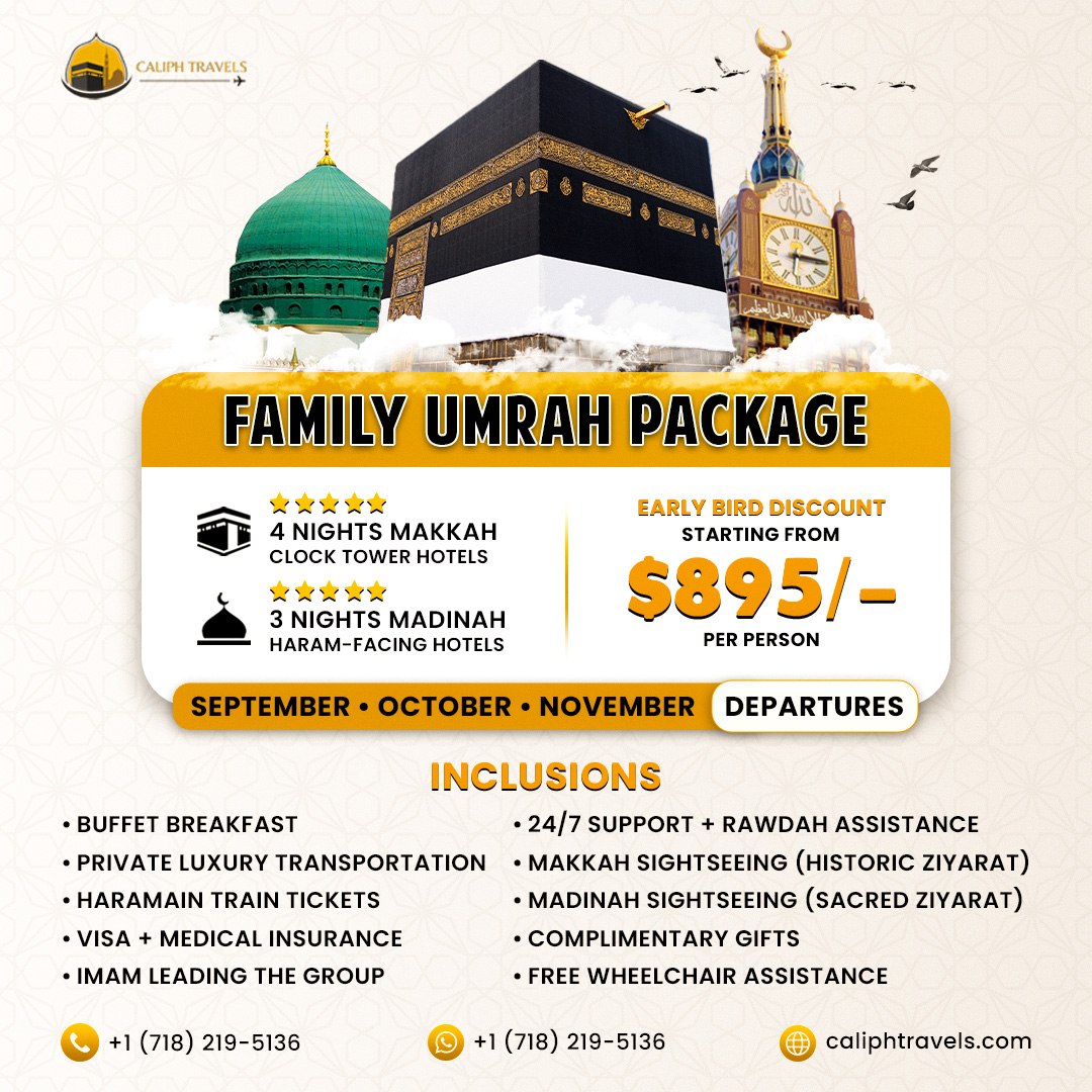 Caliph Travels Facebook ad: 4.7 Trustpilot Score