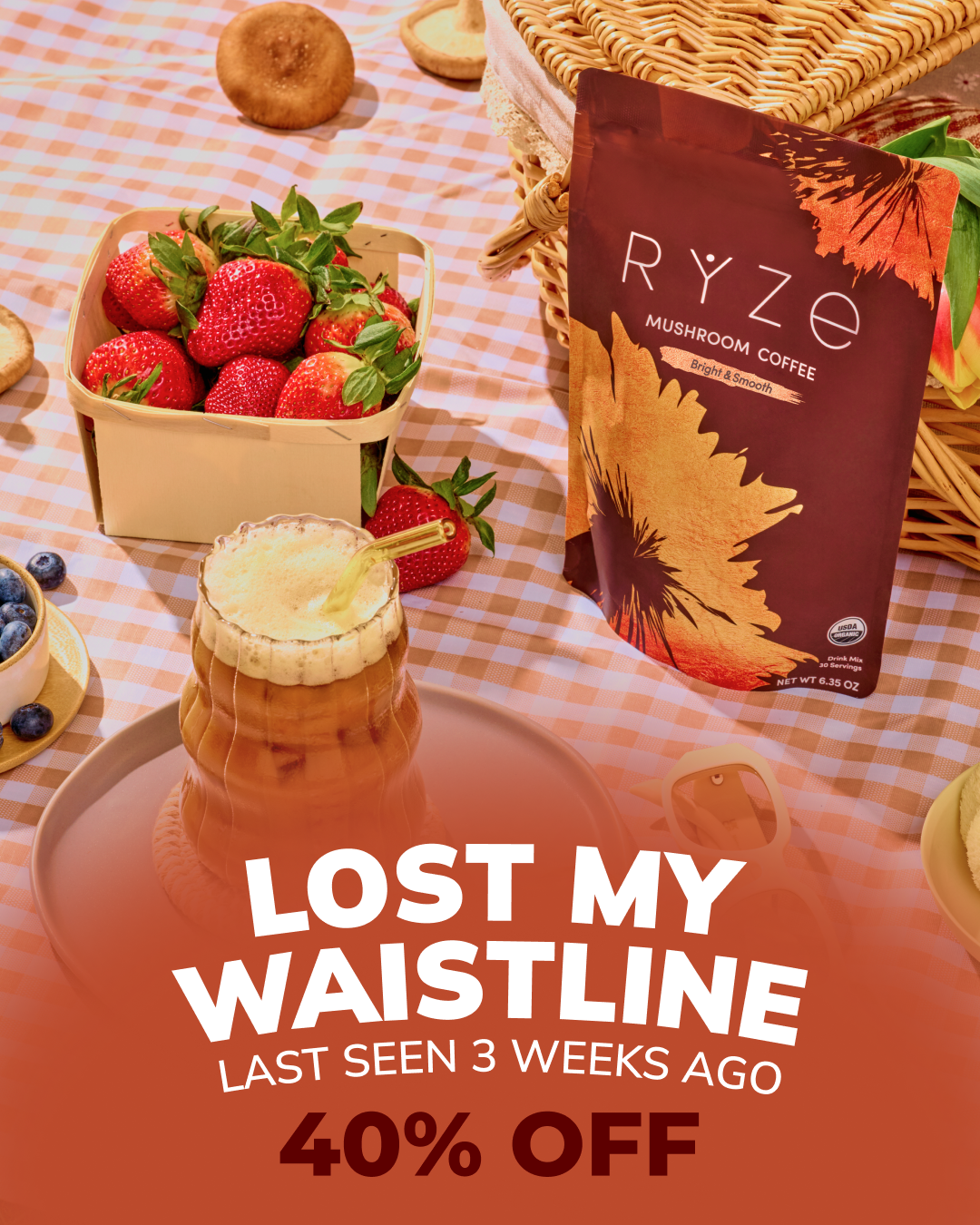 RYZE Superfoods Facebook ad