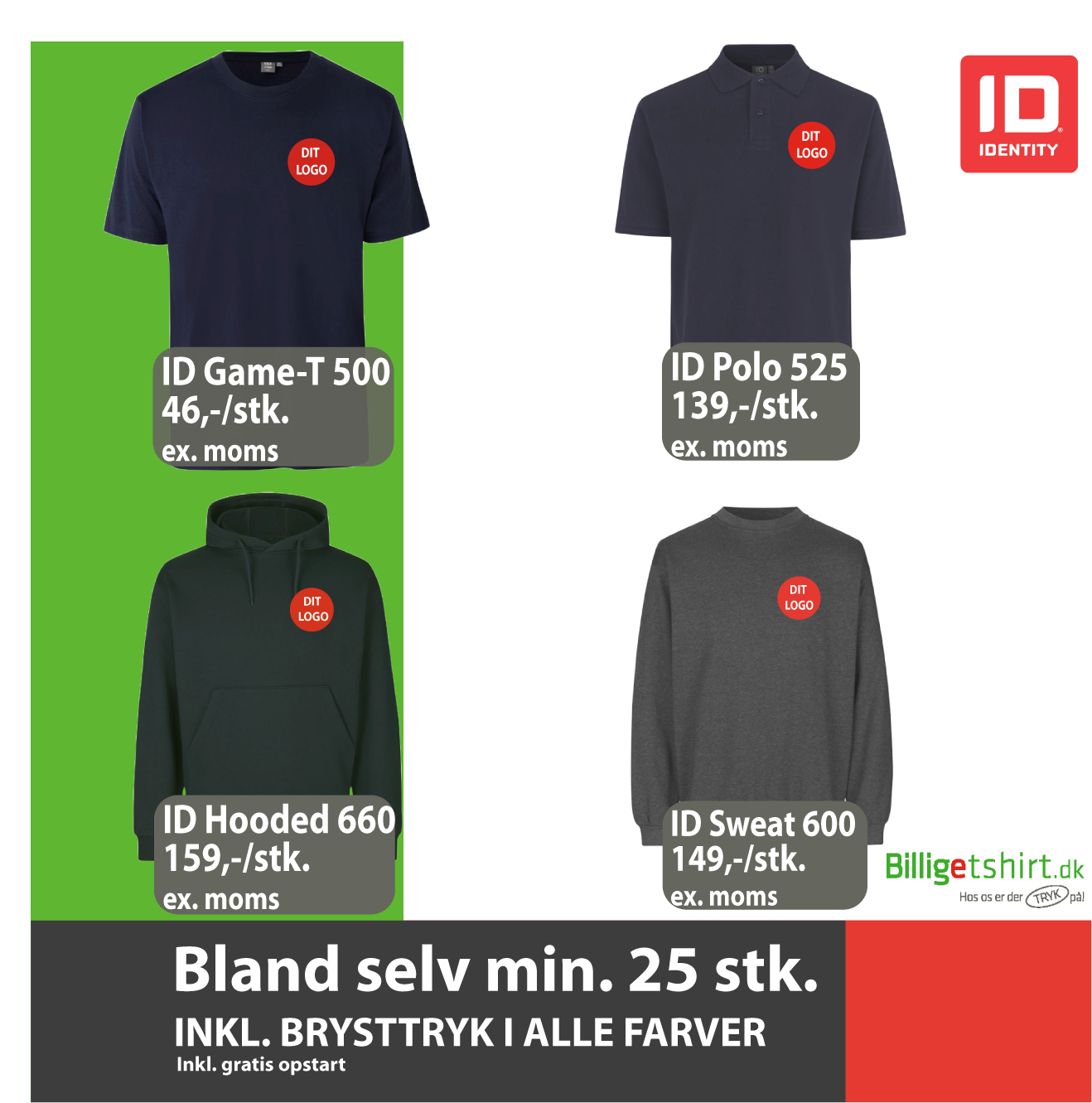 Billigetshirt.dk Facebook ad