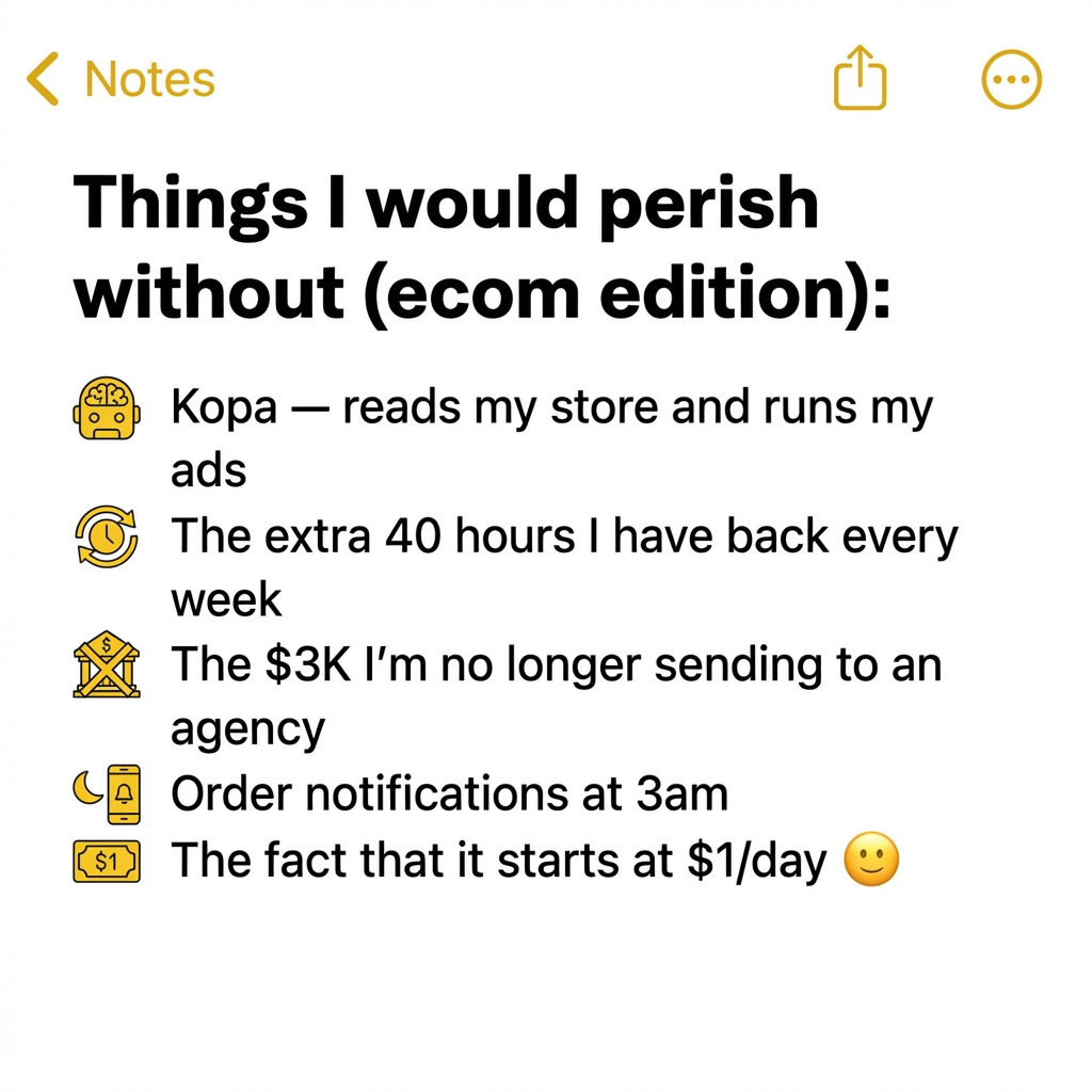 kopa.ai Facebook ad