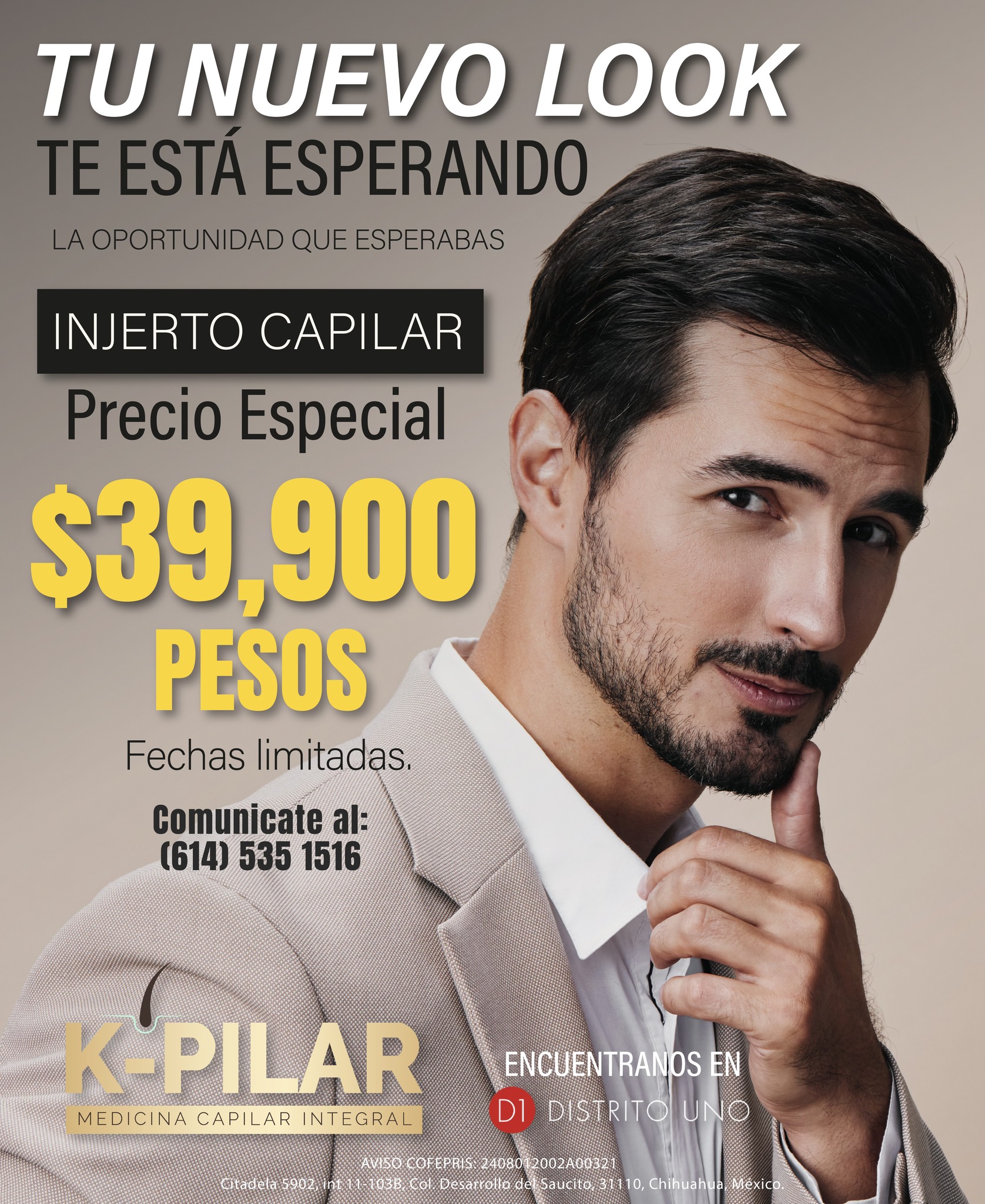 Clinica Kpilar cuu - Transplante Capilar Facebook ad: ¿Y si este año por fin recuperas tu…