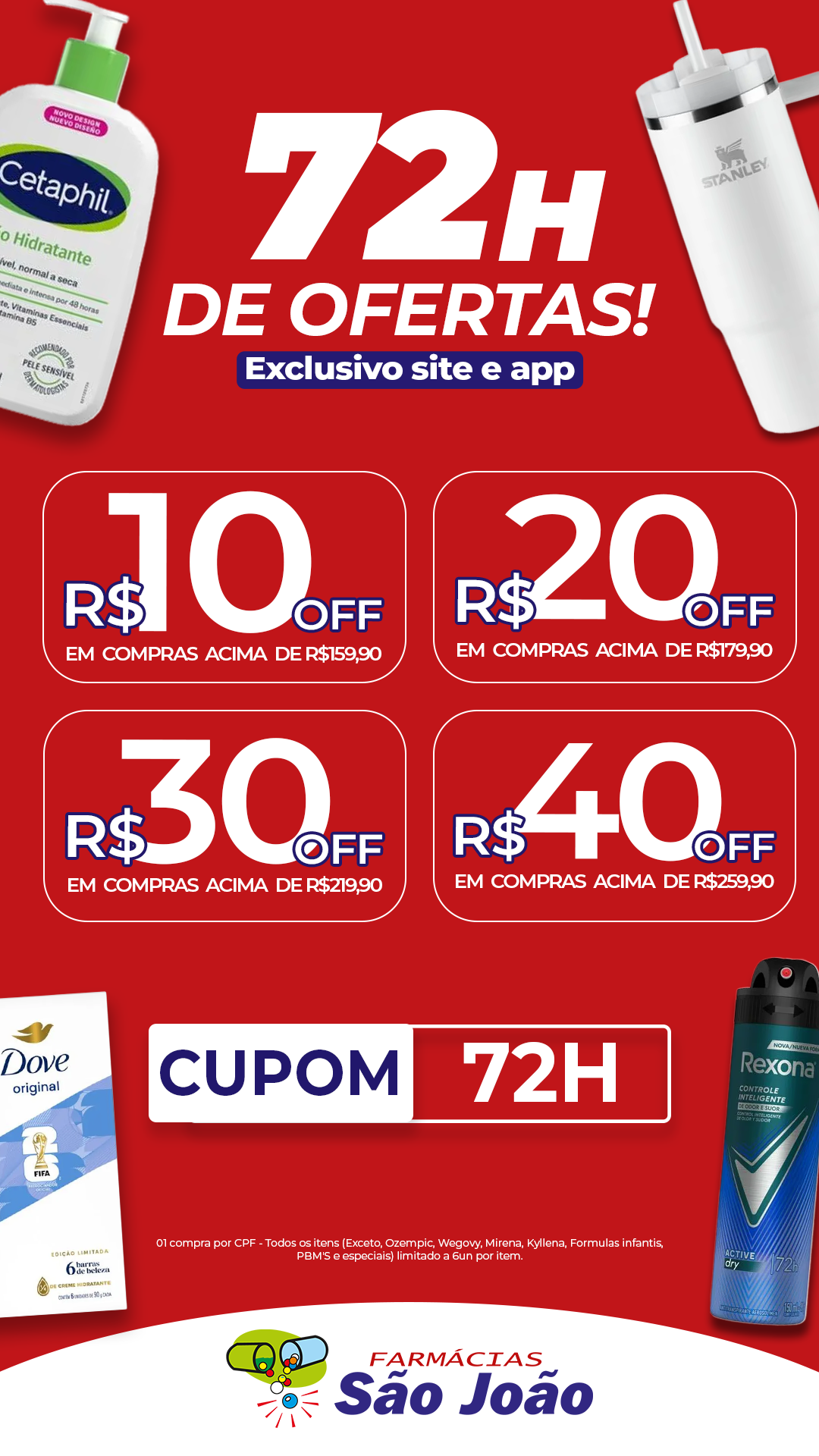 Farmácias São João Facebook ad from Apr 24, 2026