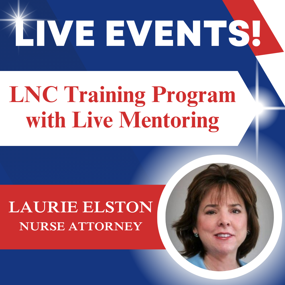 Nursing Law Center - Nurse Attorney Laurie Elston Facebook ad: Best LNC Program with Experienced Trial Attorney!