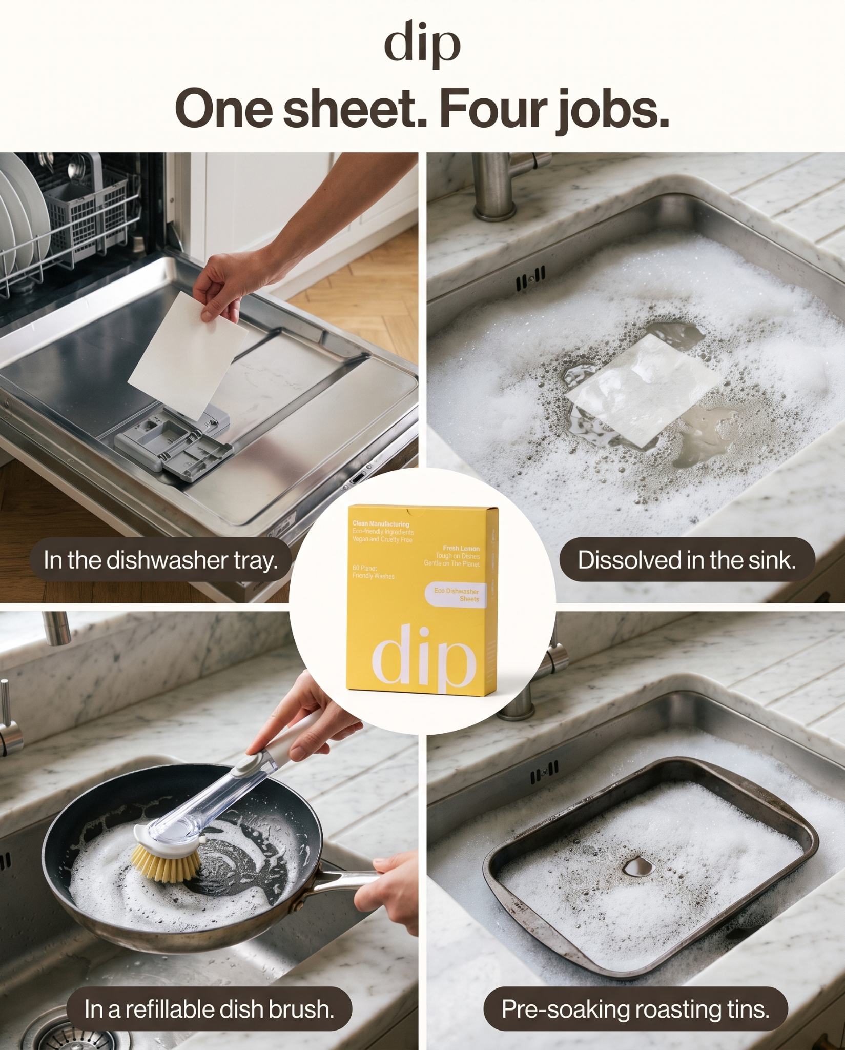 We Are Dip Facebook ad: Tray, Sink, Brush, Roasting Tin