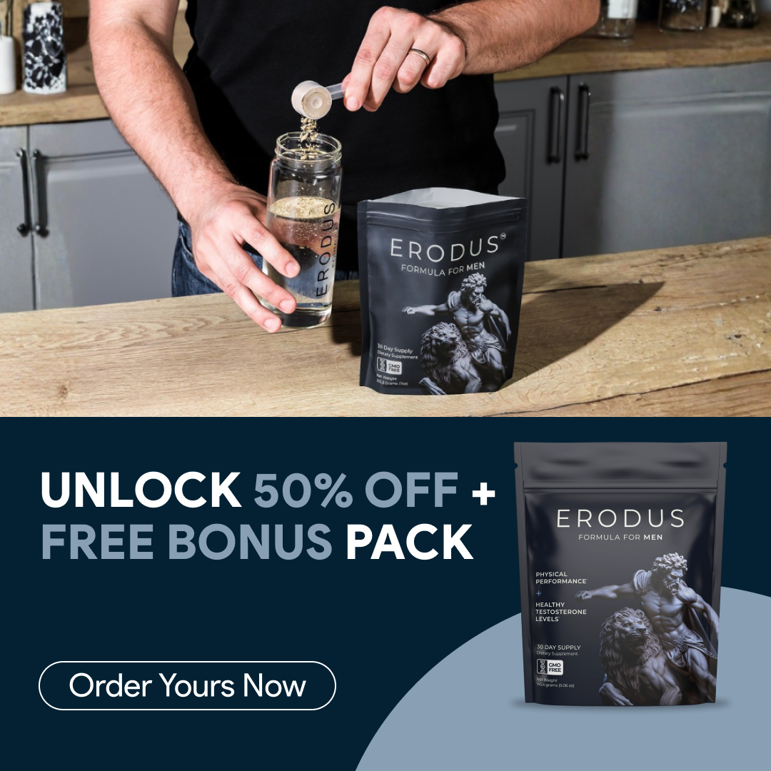 Erodus Formula For Men Facebook ad