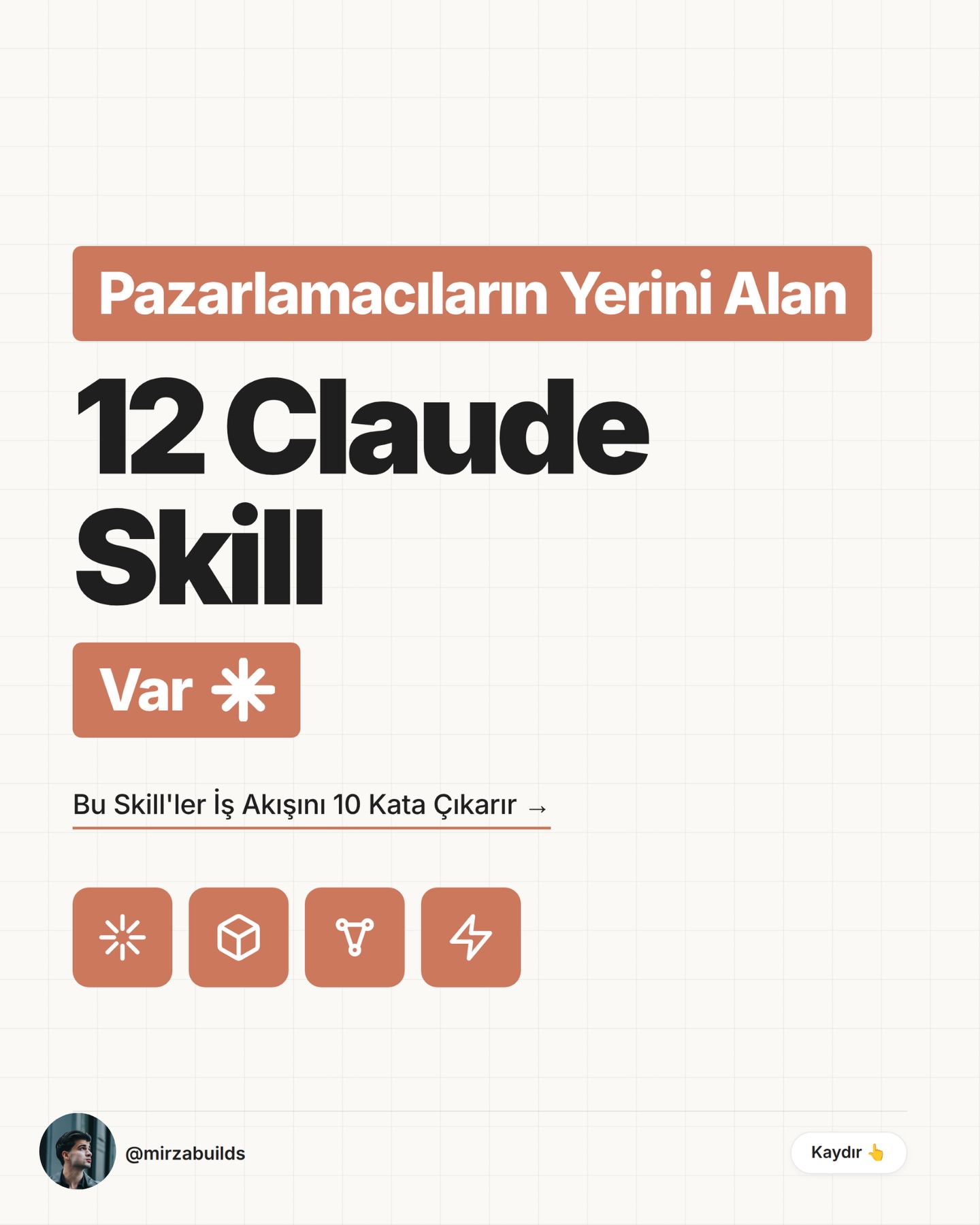 mirzabuilds Facebook ad: yoruma SKILLS yaz linkleri göndereyim