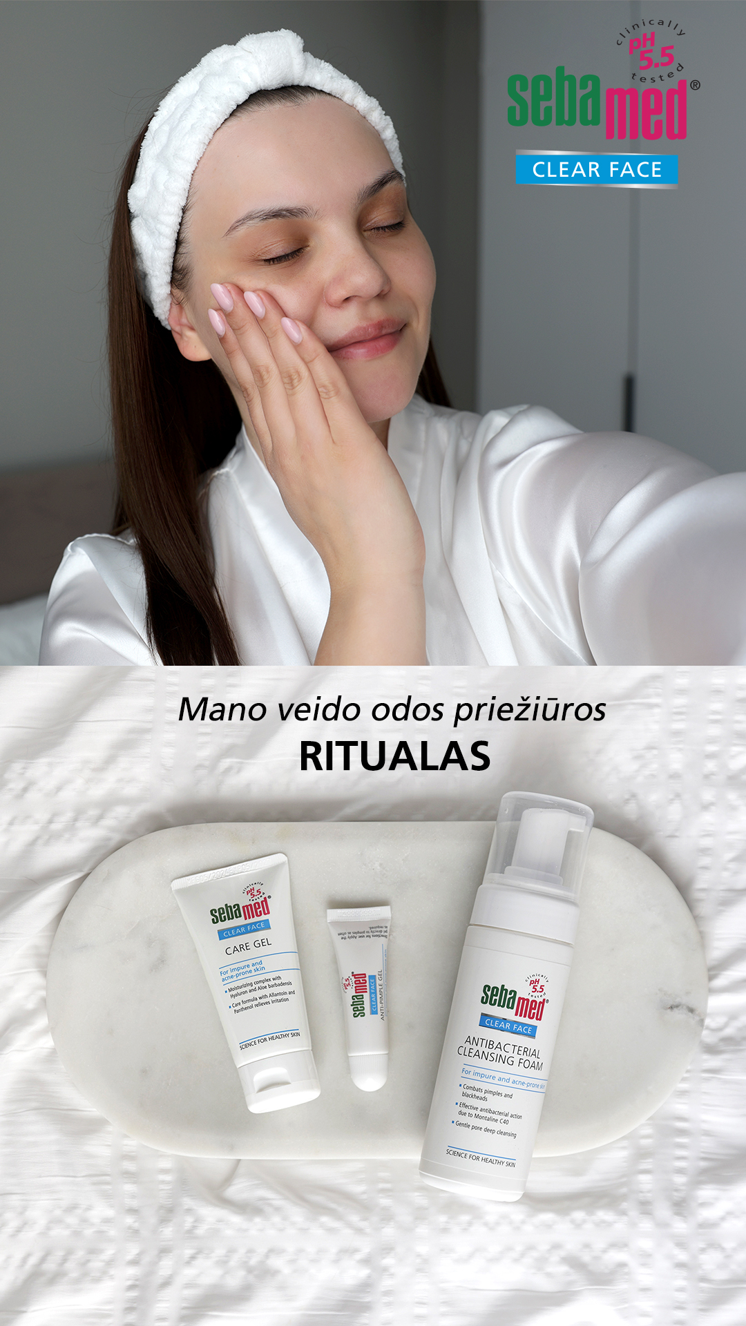 Sebamed Lietuva Facebook ad from May 1, 2026