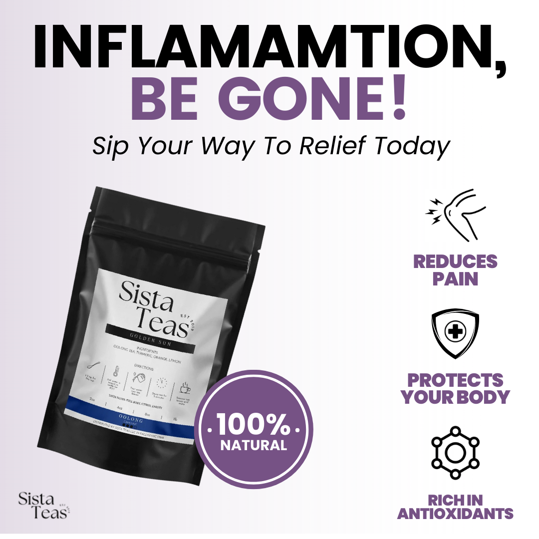 Sista Teas Facebook ad: Inflammation Relief Starts Here | Save Up To 40% Now!
