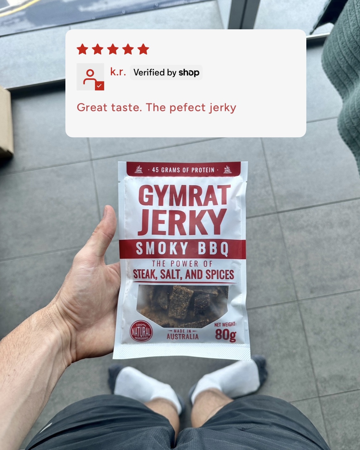 Gymrat Jerky Facebook ad