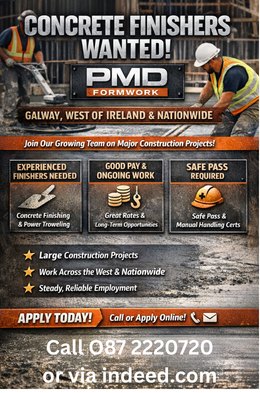 Derek ODwyer - Business Growth Specialist Facebook ad: Concrete Finishers Requir