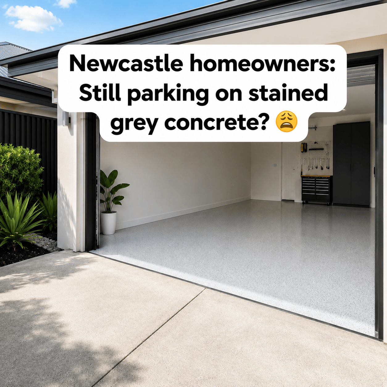 Lakeside Concrete Coatings Facebook ad: Transform Your Garage Floor in JUST 3 days