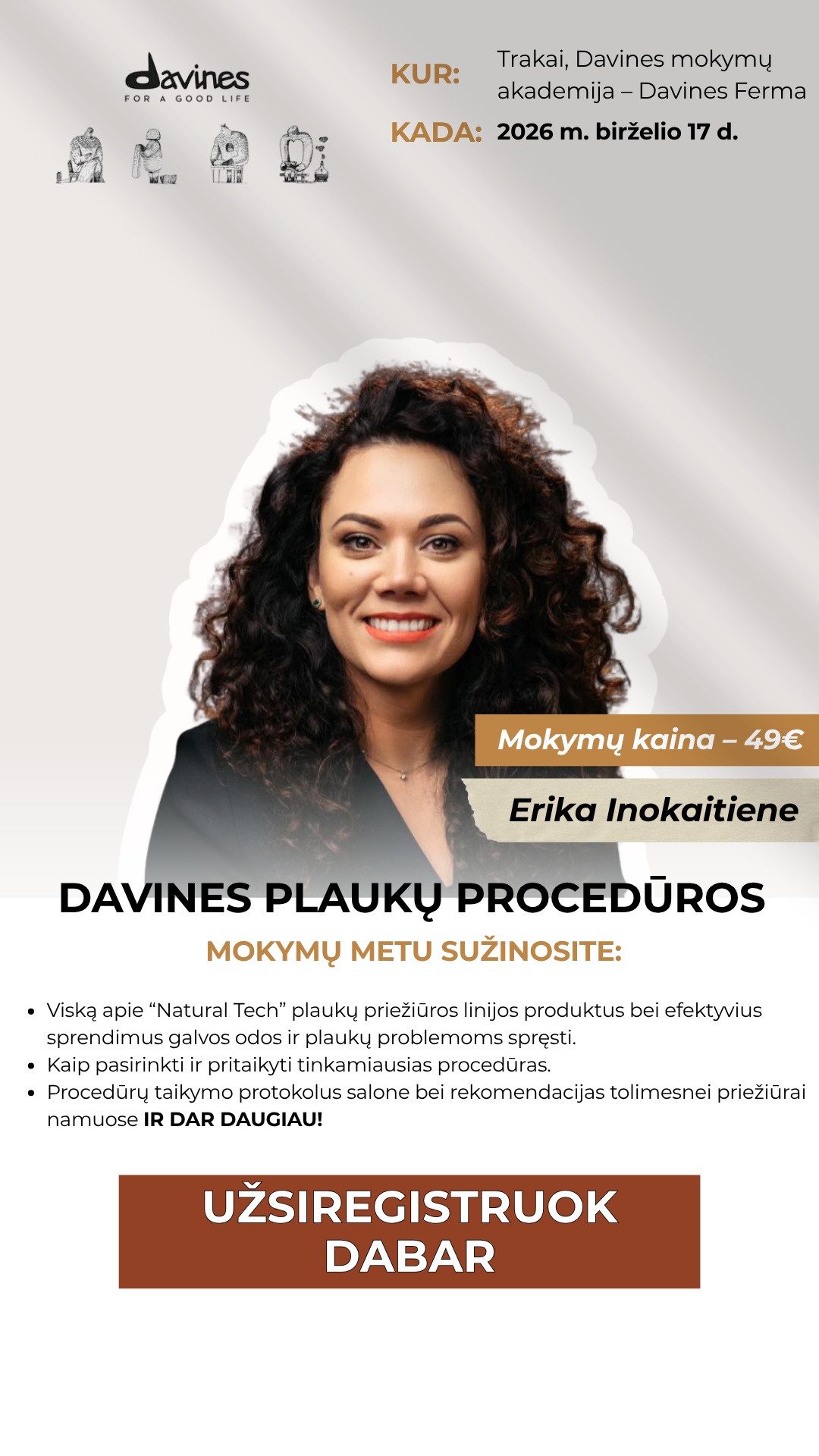 Davines Lithuania Facebook ad