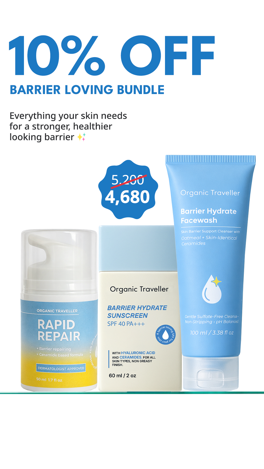 Organic Traveller - Skincare Facebook ad