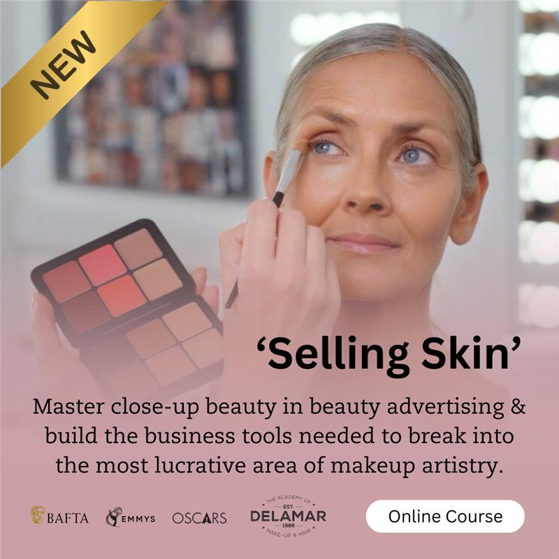 Delamar Academy of Make-up & Hair Facebook ad: Giving makeup artists the foundation, finesse, and career…