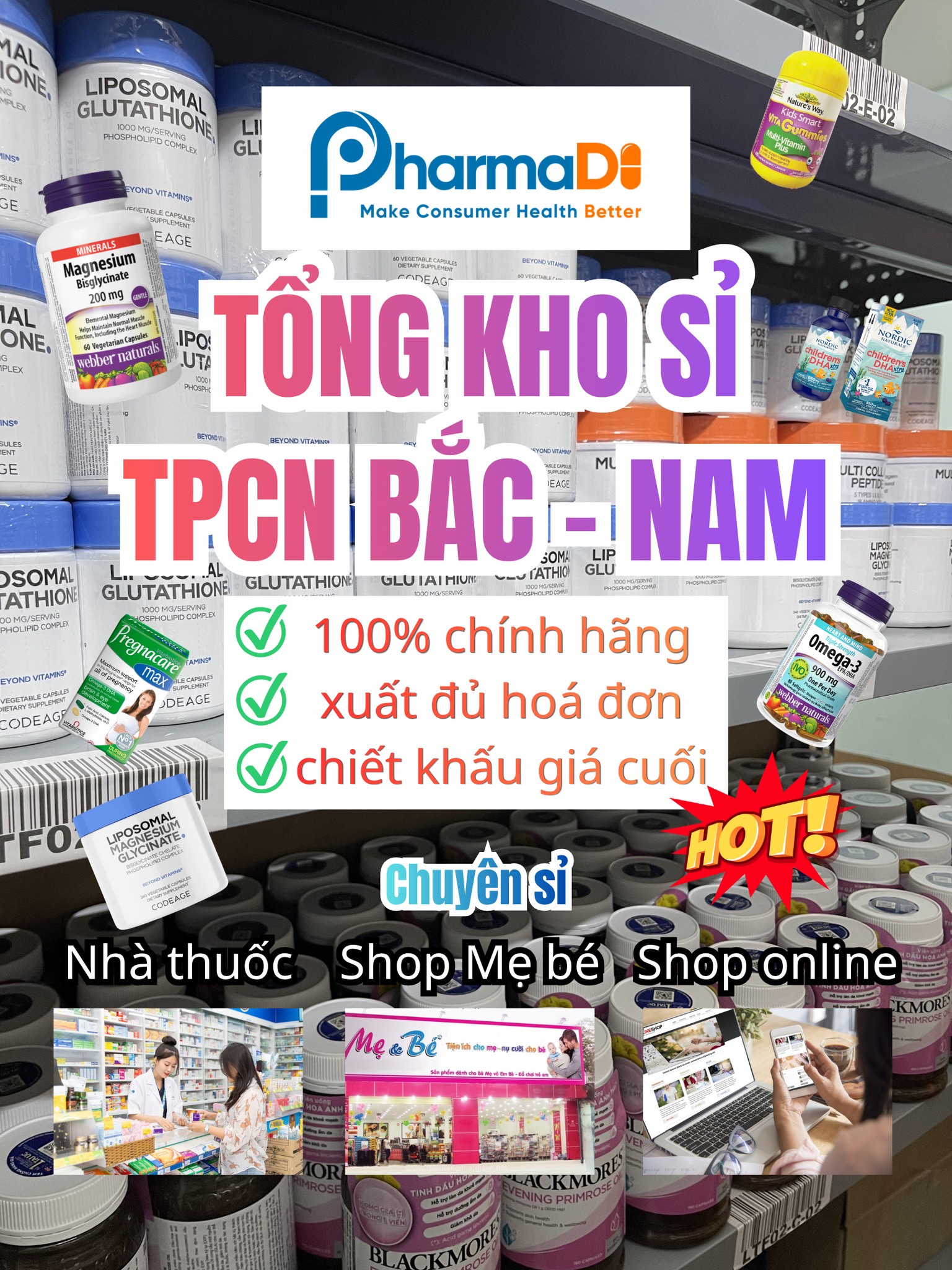 Kinh doanh Thực Phẩm Chức Năng cùng PharmaDi Facebook ad