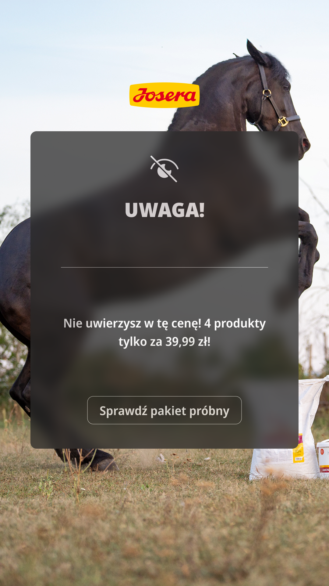 Josera żywienie koni Facebook ad