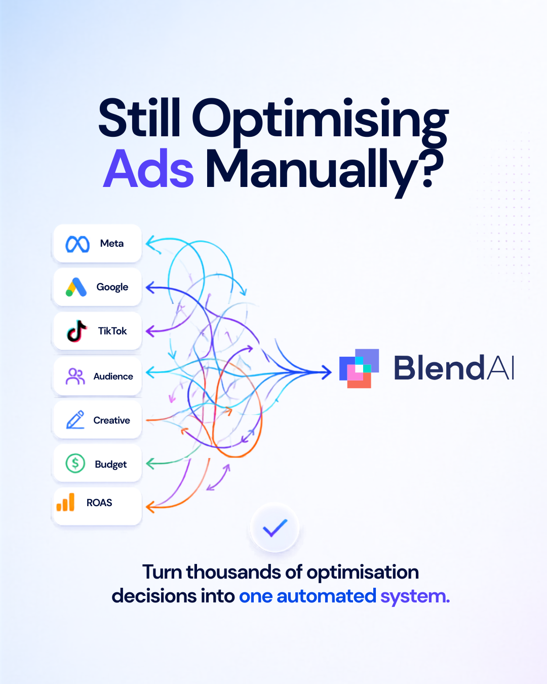 Blend AI Facebook ad