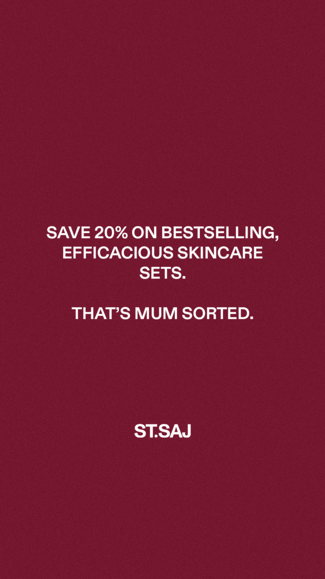 ST.SAJ SKIN Facebook ad