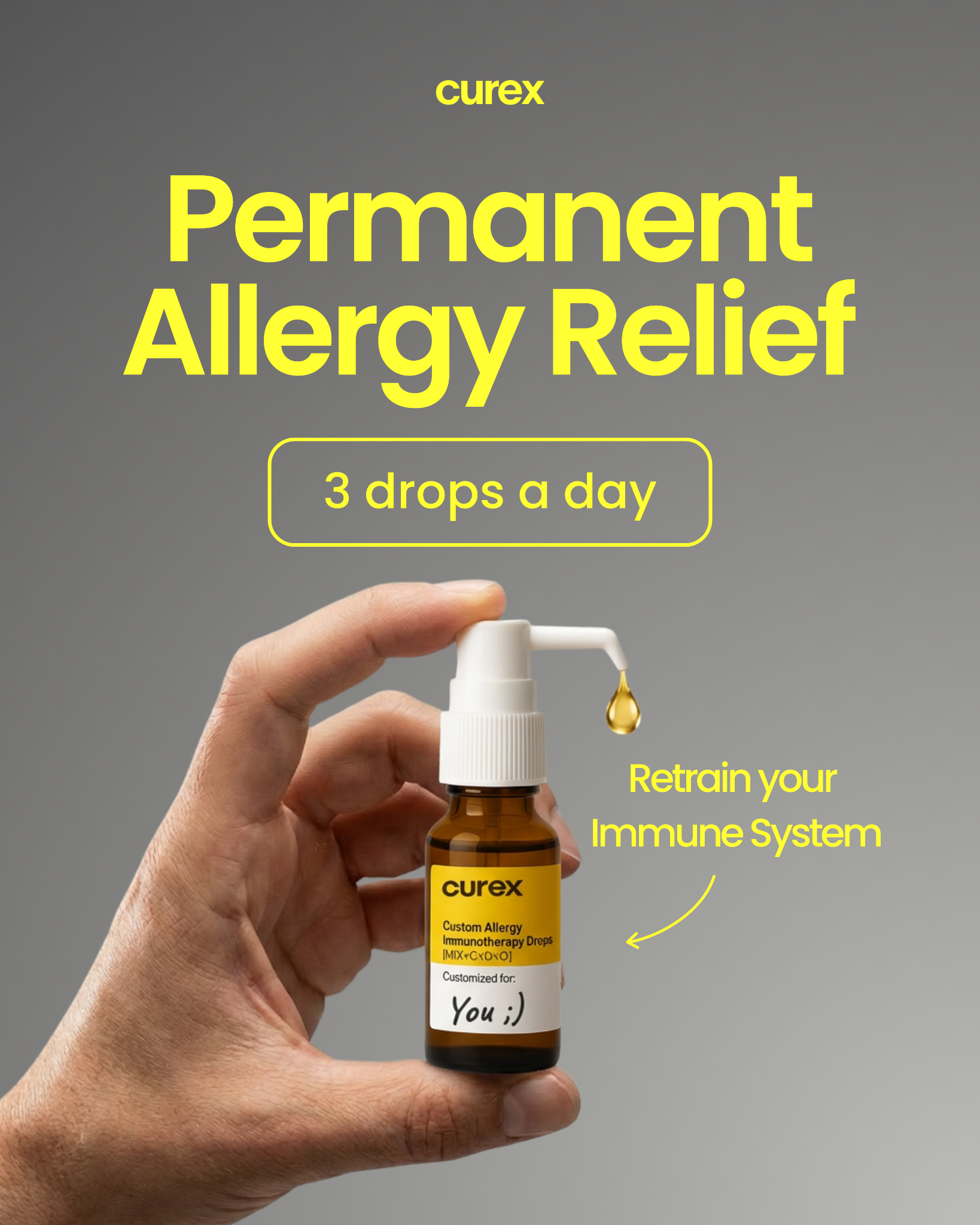 Curex Allergy Facebook ad