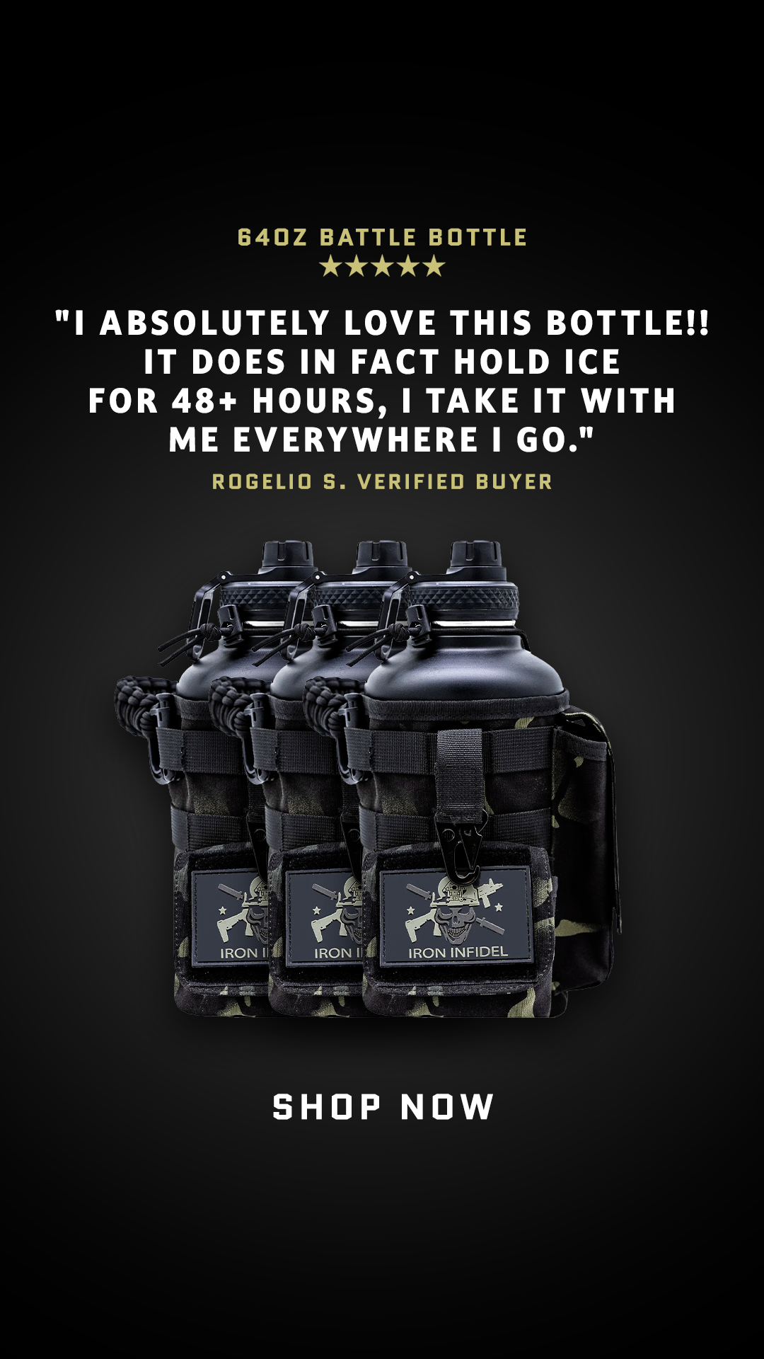 Battle Bottle Facebook ad: The Bottle That Outlasts the Rest