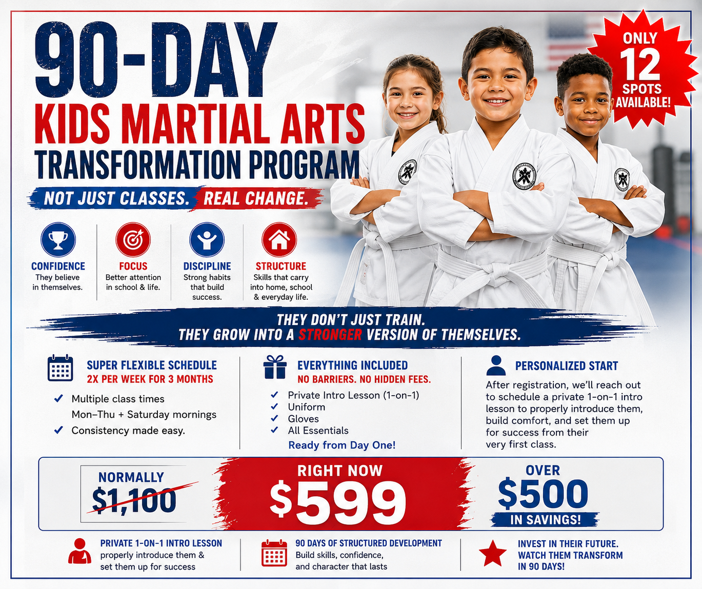 U.S. Elite Martial Arts & Fitness Center Facebook ad: Your child deserves more than a fun activity.