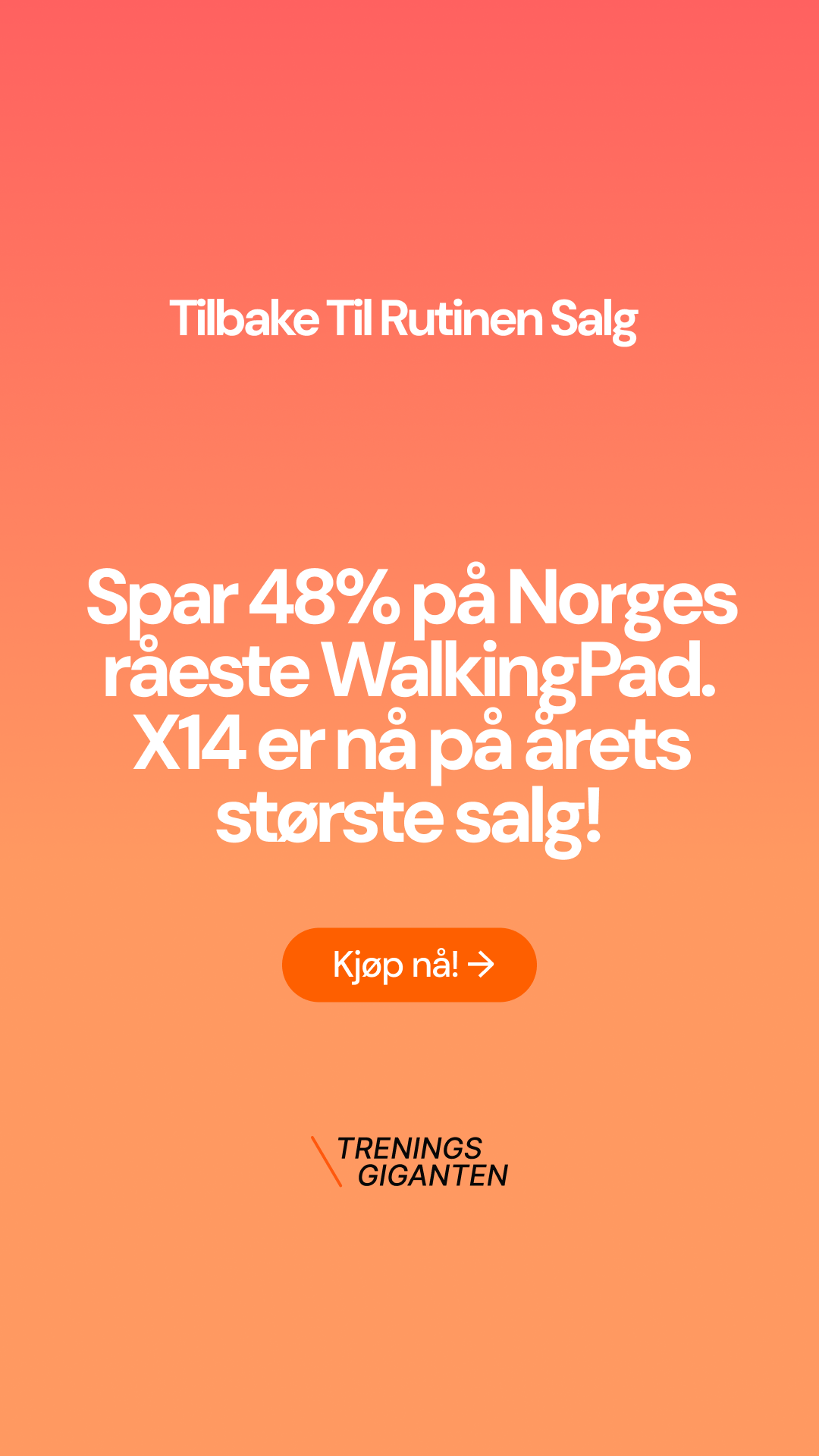 Treningsgiganten.no Facebook ad
