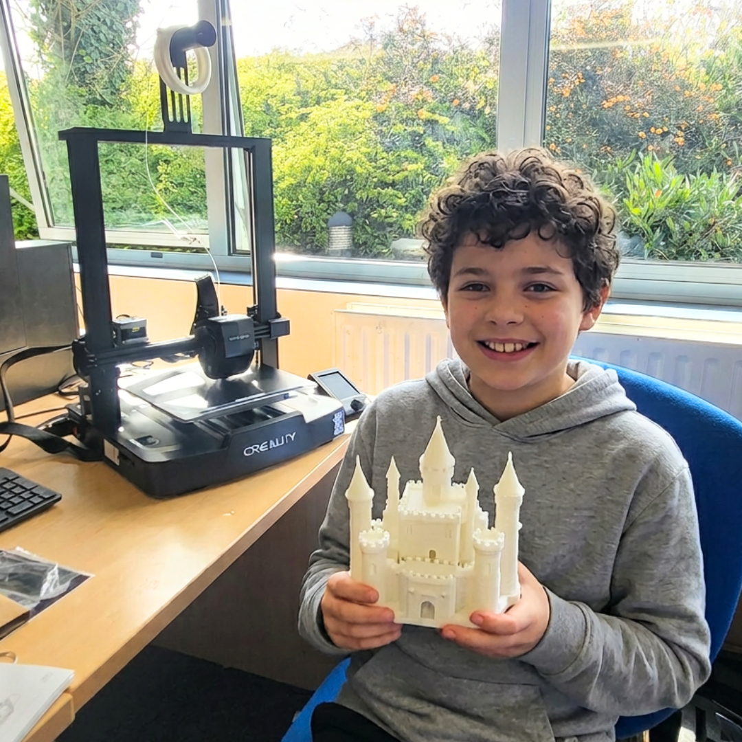 Tech Camp Facebook ad: He came home with a 3D printer.