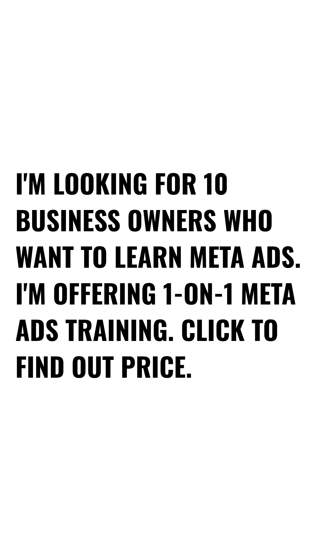 Meta Ads Expert Facebook ad: Meta Ads with Nalin
