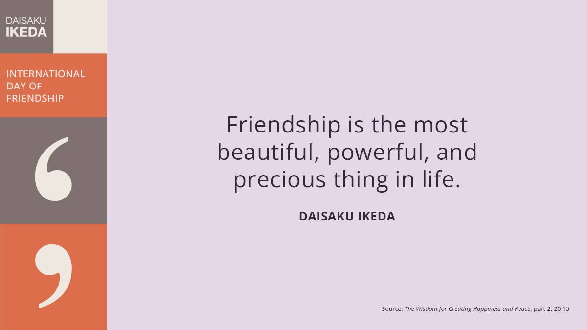 Daisaku Ikeda Facebook ad: The excerpts from Daisaku Ikeda reflect on how…