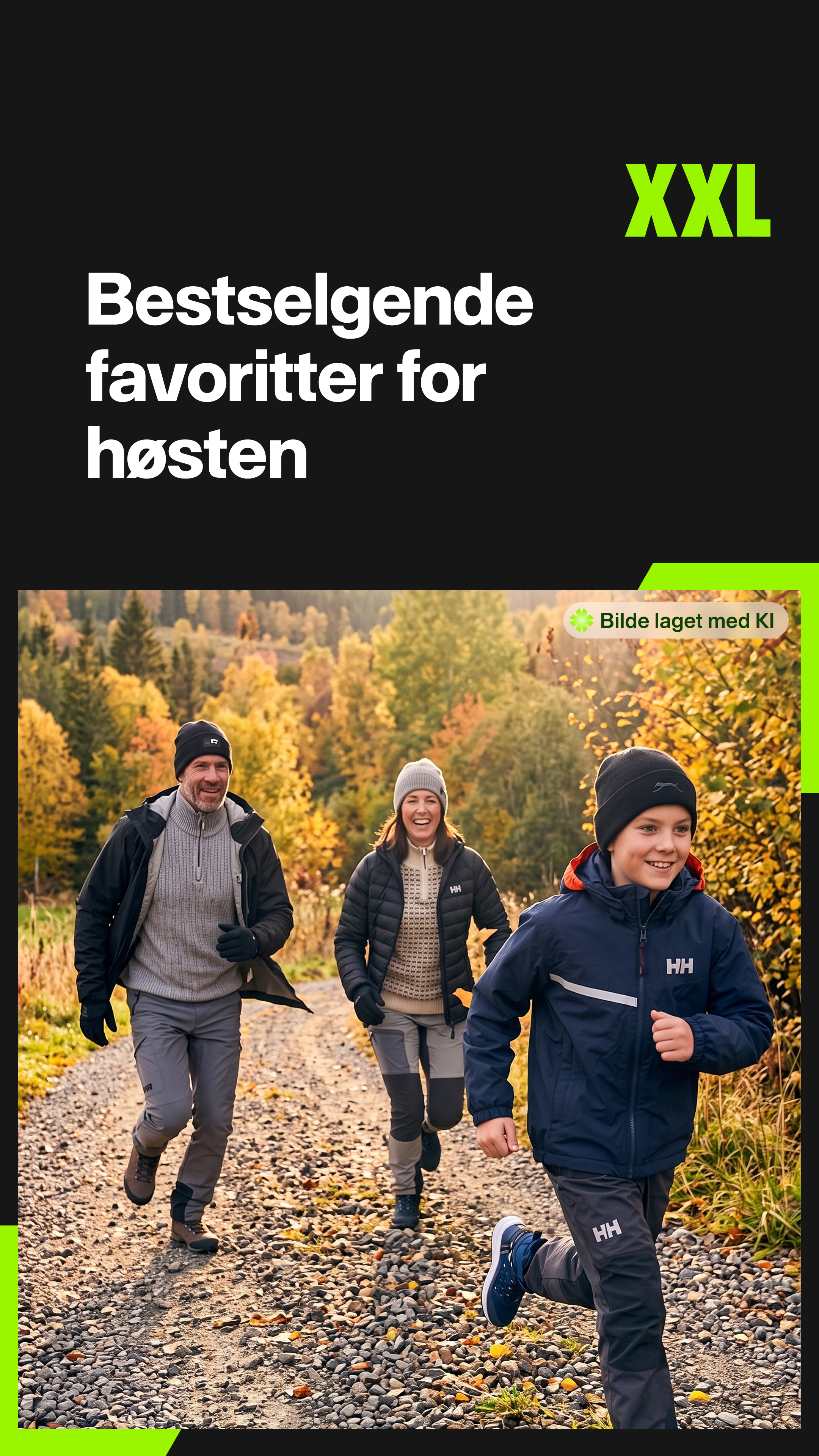 XXL Sport & Villmark Facebook ad: Høstfavorittene alle vil ha
