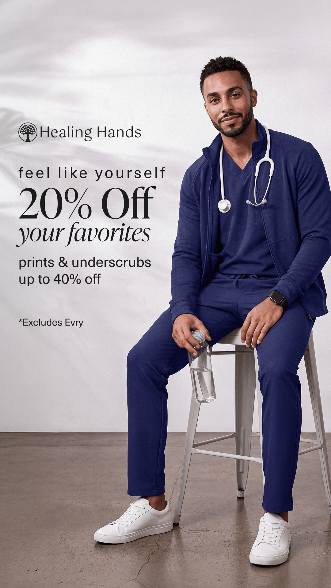 Healing Hands Scrubs Facebook ad