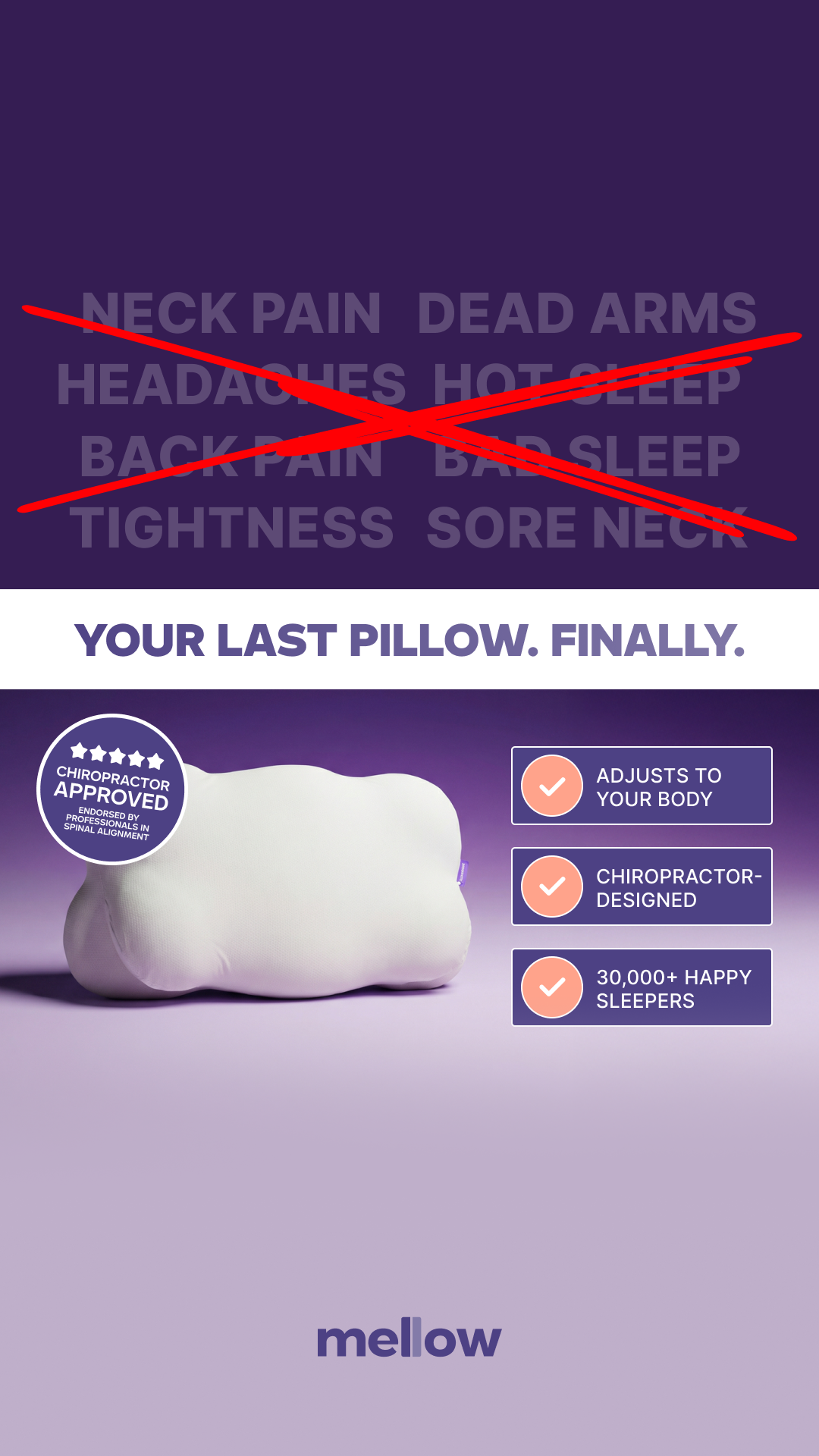 Mellow Sleep Facebook ad