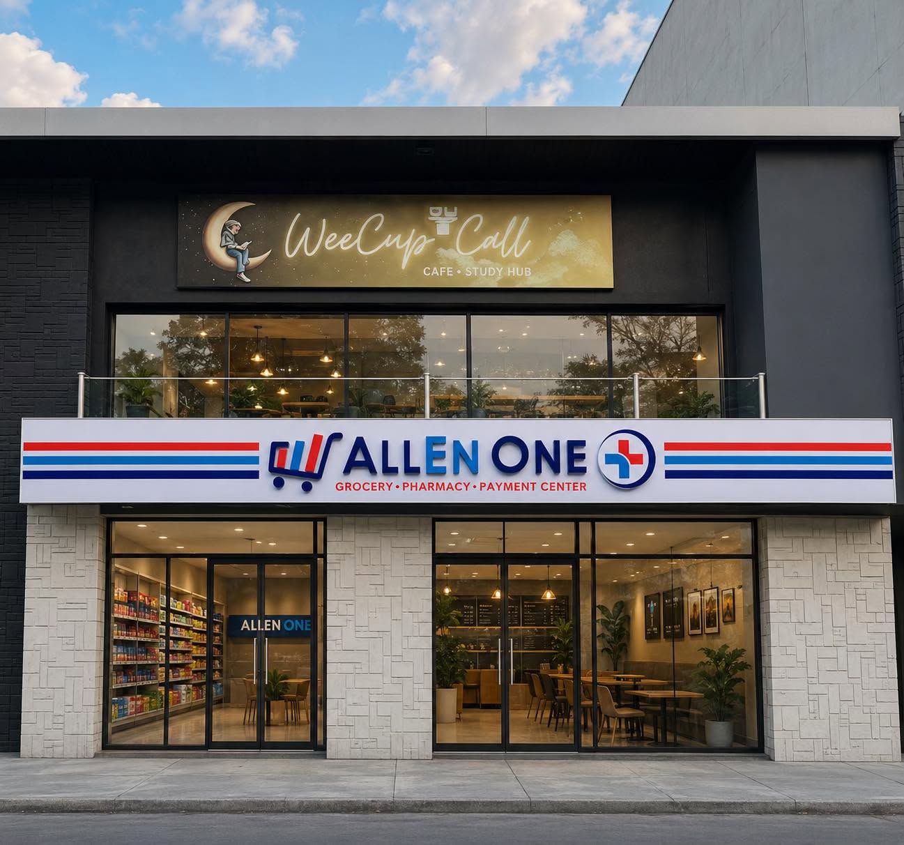 ALLEN ONE Grocery Pharmacy and Payment Center Franchise Facebook ad: Build a Business That Serves Every Community.