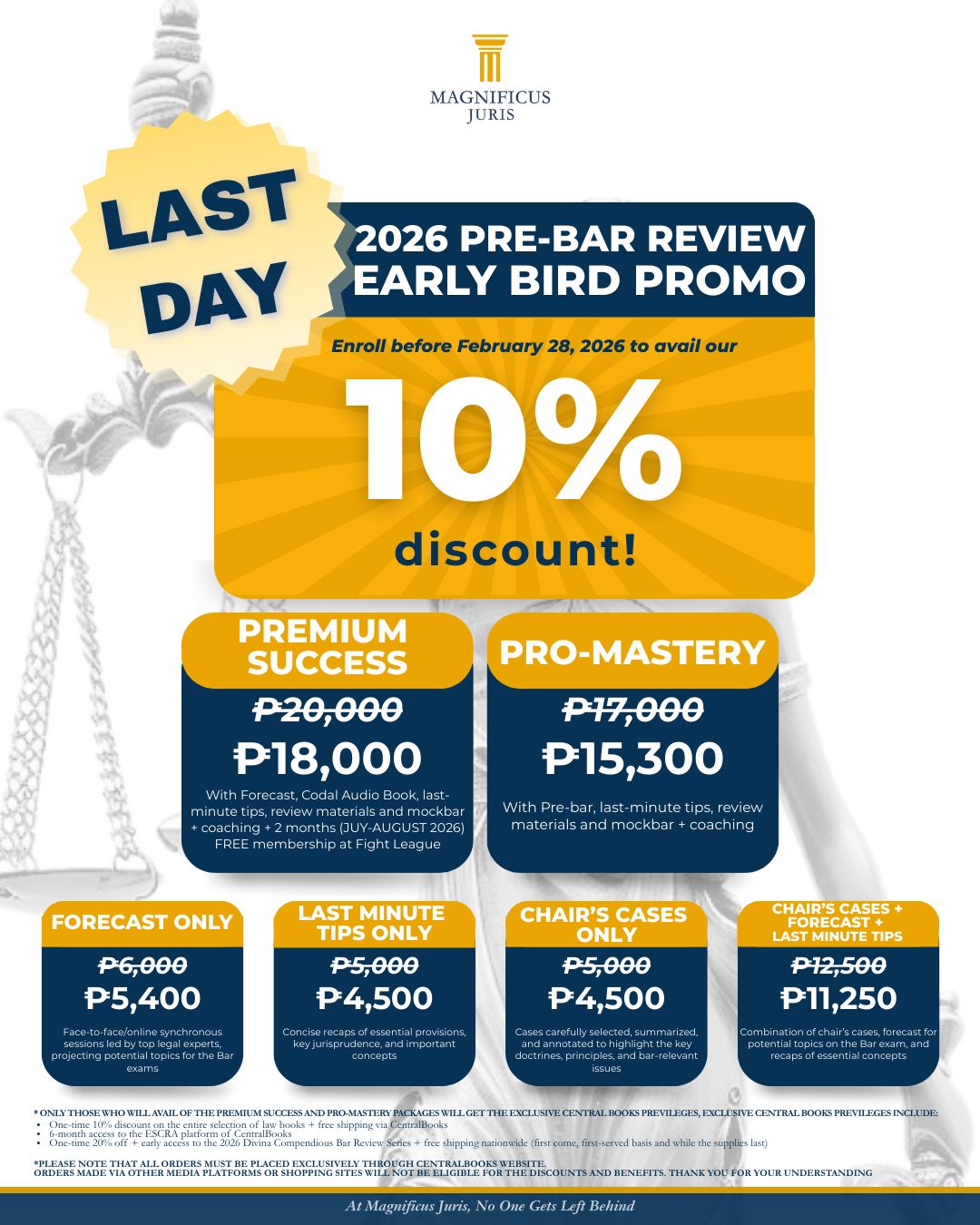 Magnificus Juris Facebook ad: LAST CALL FOR EARLY BIRD RATE