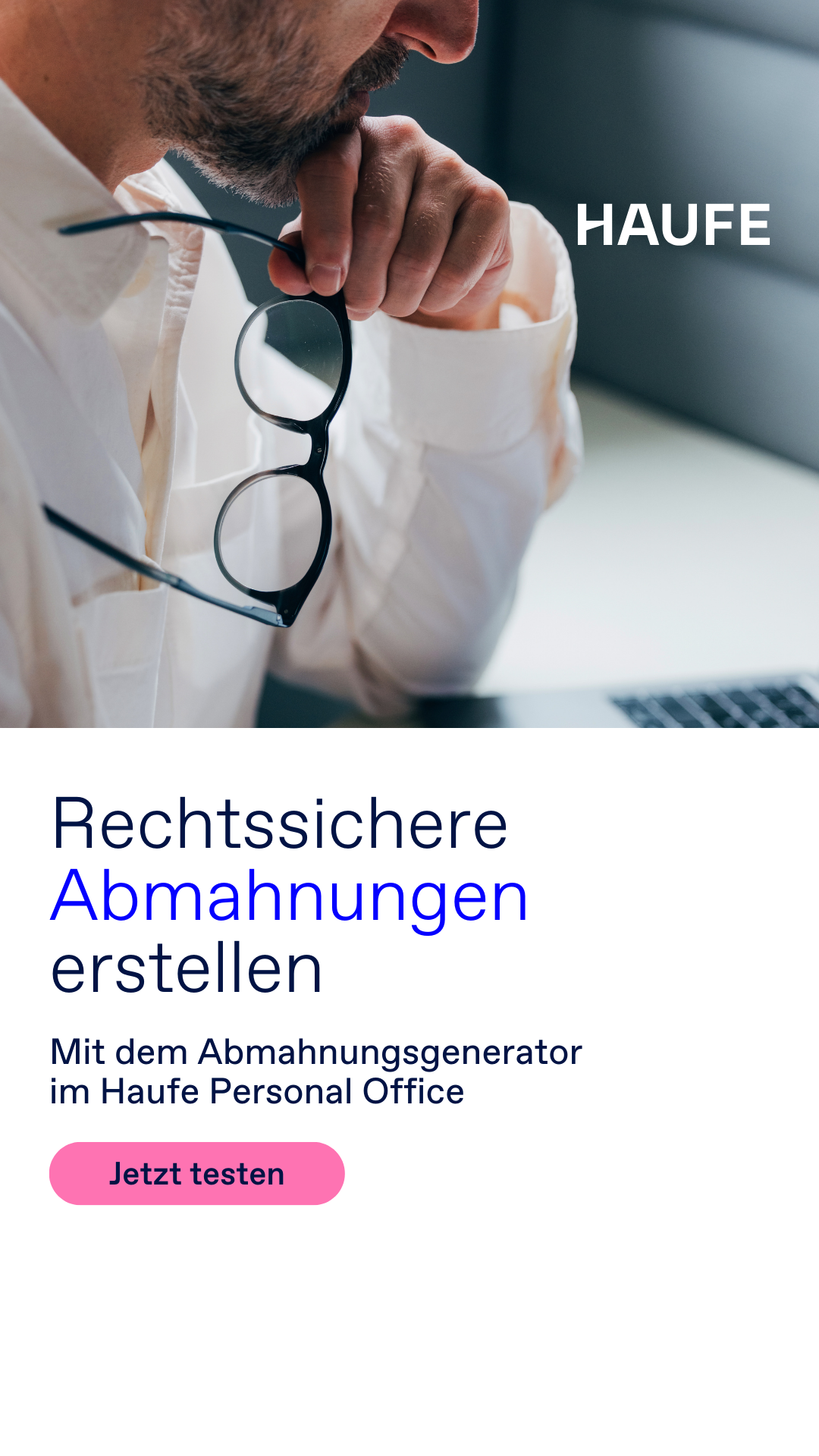 Haufe Facebook ad