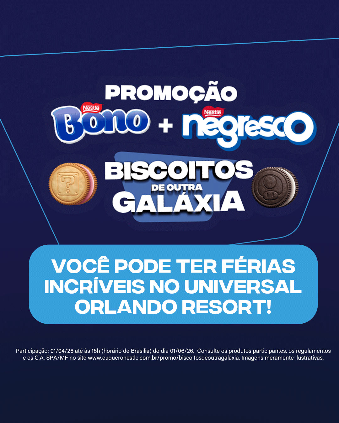 Negresco Facebook ad: Quer conhecer os Parques da Universal Orlando Resort?