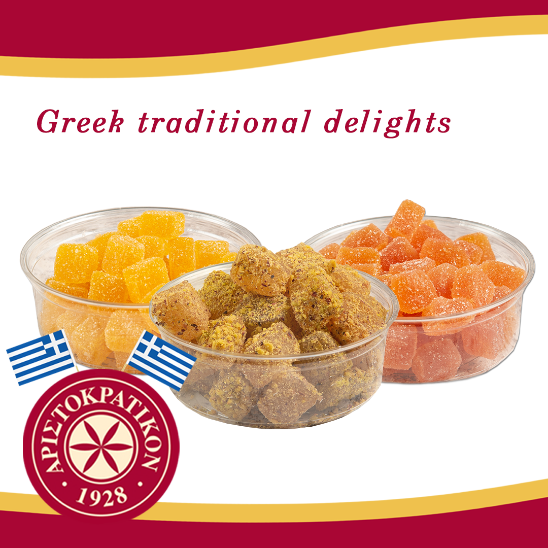 Aristokratikon Facebook ad: Greek traditional sweet gifts, with the fine taste…