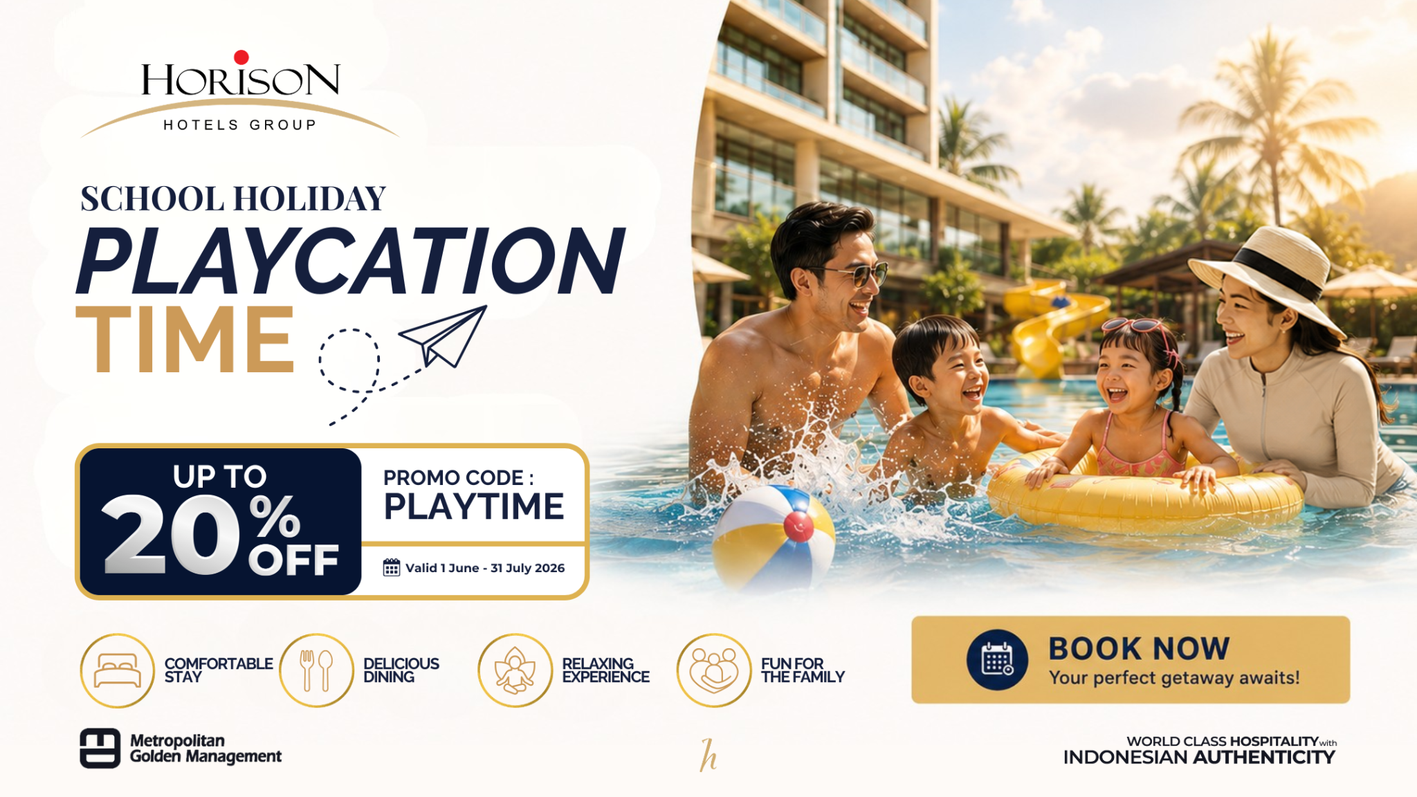 Horison Hotels Facebook ad from Jun 8, 2026