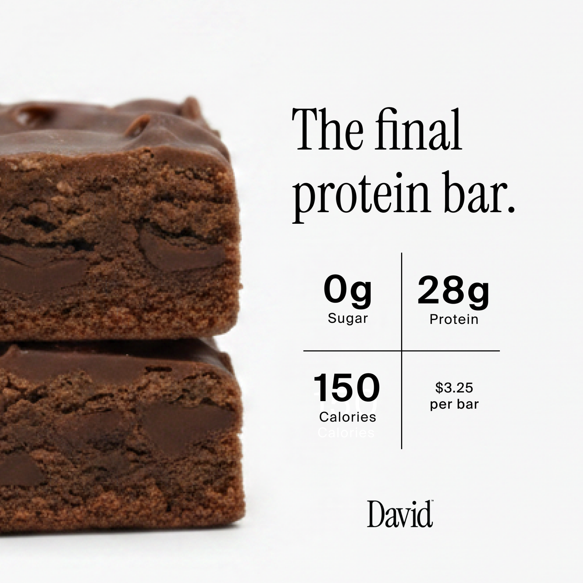 David Protein Facebook ad