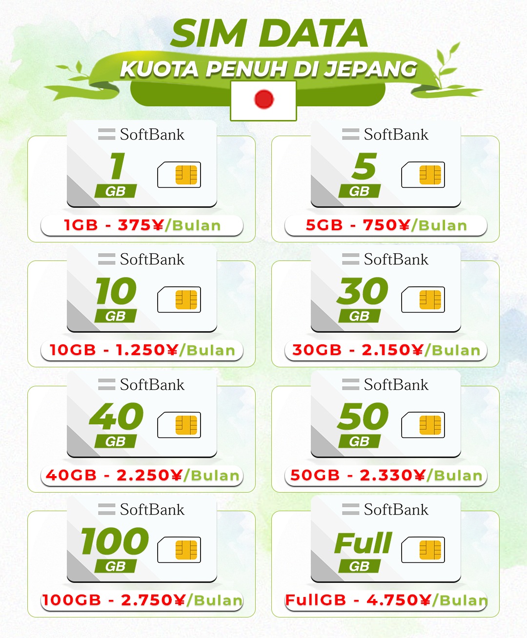Uninet Mobile Facebook ad: PAKET DATA SOFTBANK, Harga Murah, Koneksi Stabil, Kuota…