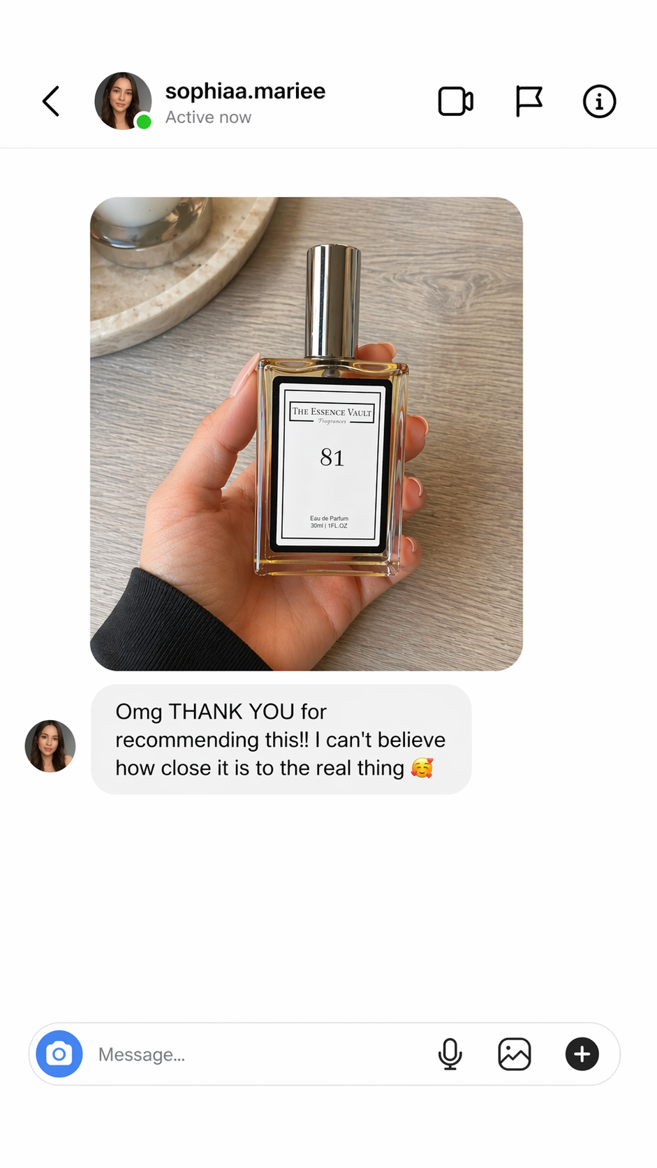 The Essence Vault Facebook ad