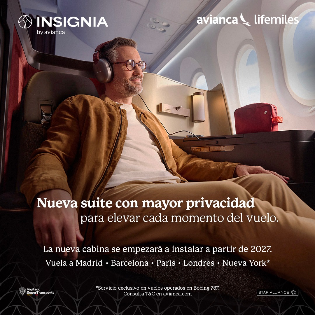 Avianca Facebook ad: Más exclusividad a bordo