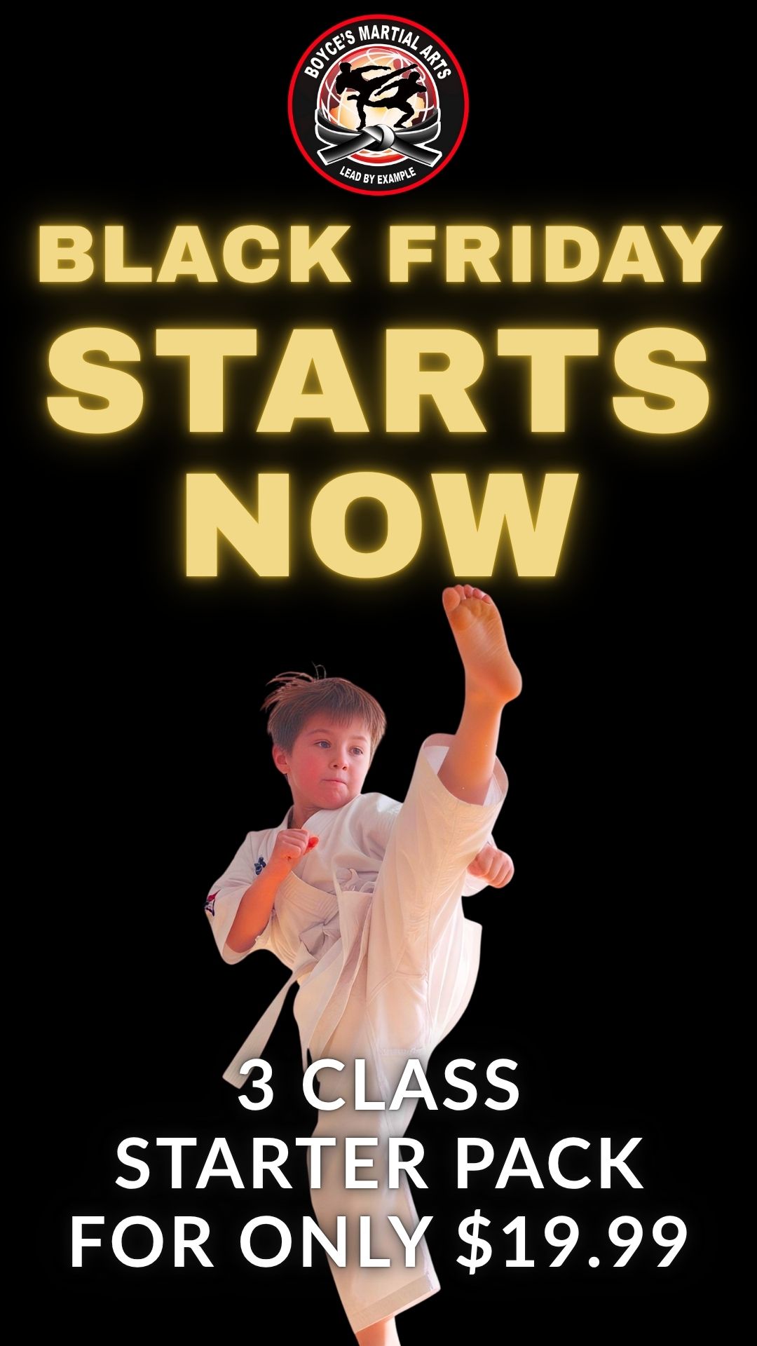 Boyces Martial Arts Facebook ad