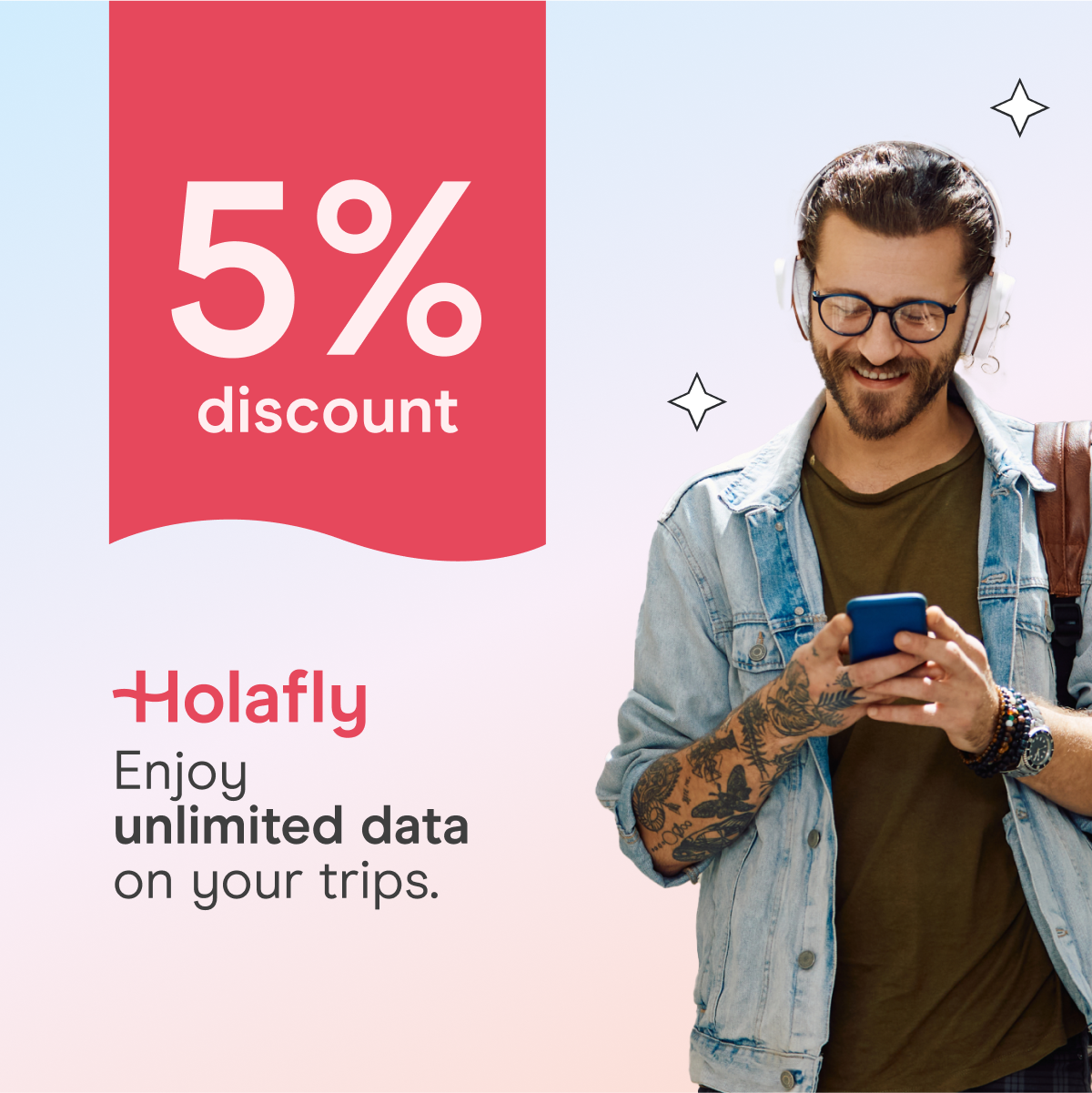 Holafly - English Facebook ad