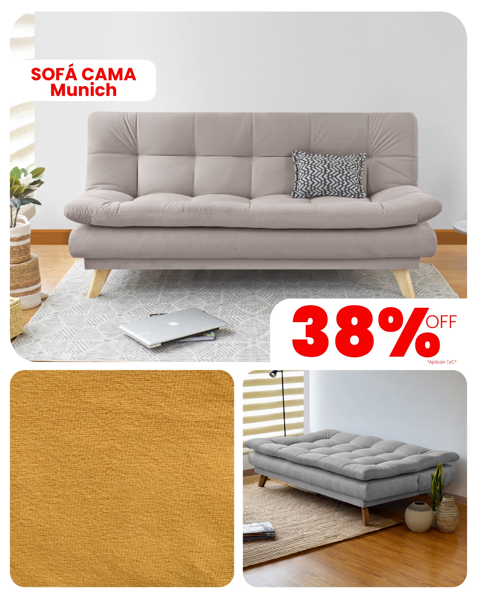 Hogar Venecia Muebles Facebook ad: Envío Gratis